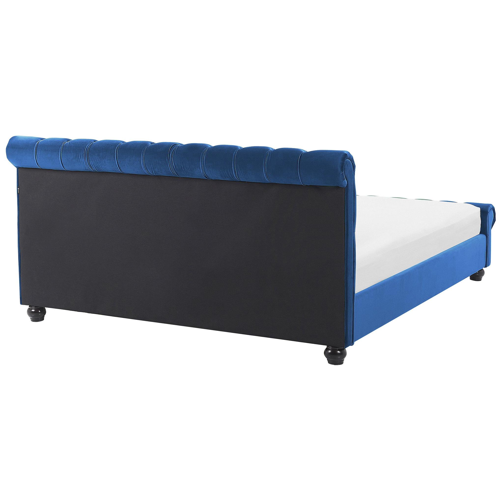 Beliani AVALLON - Waterbed - Blauw - 160 x 200 cm - Fluweel