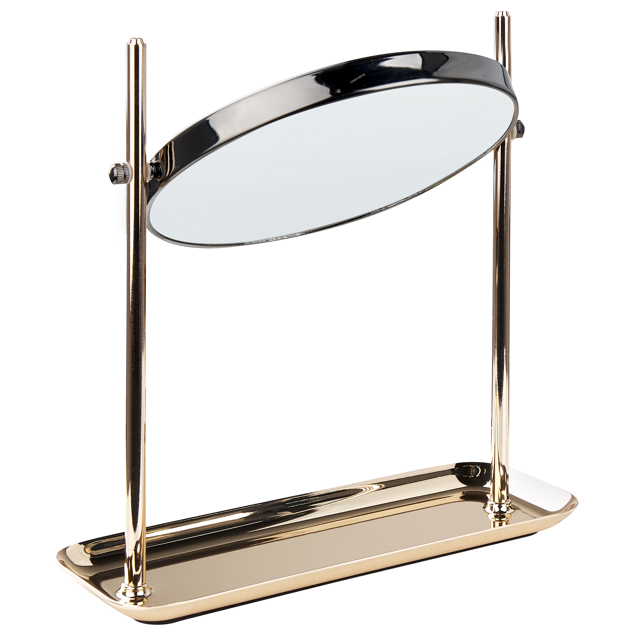 Beliani FINISTERE - Make-up spiegel - Goud - IJzer