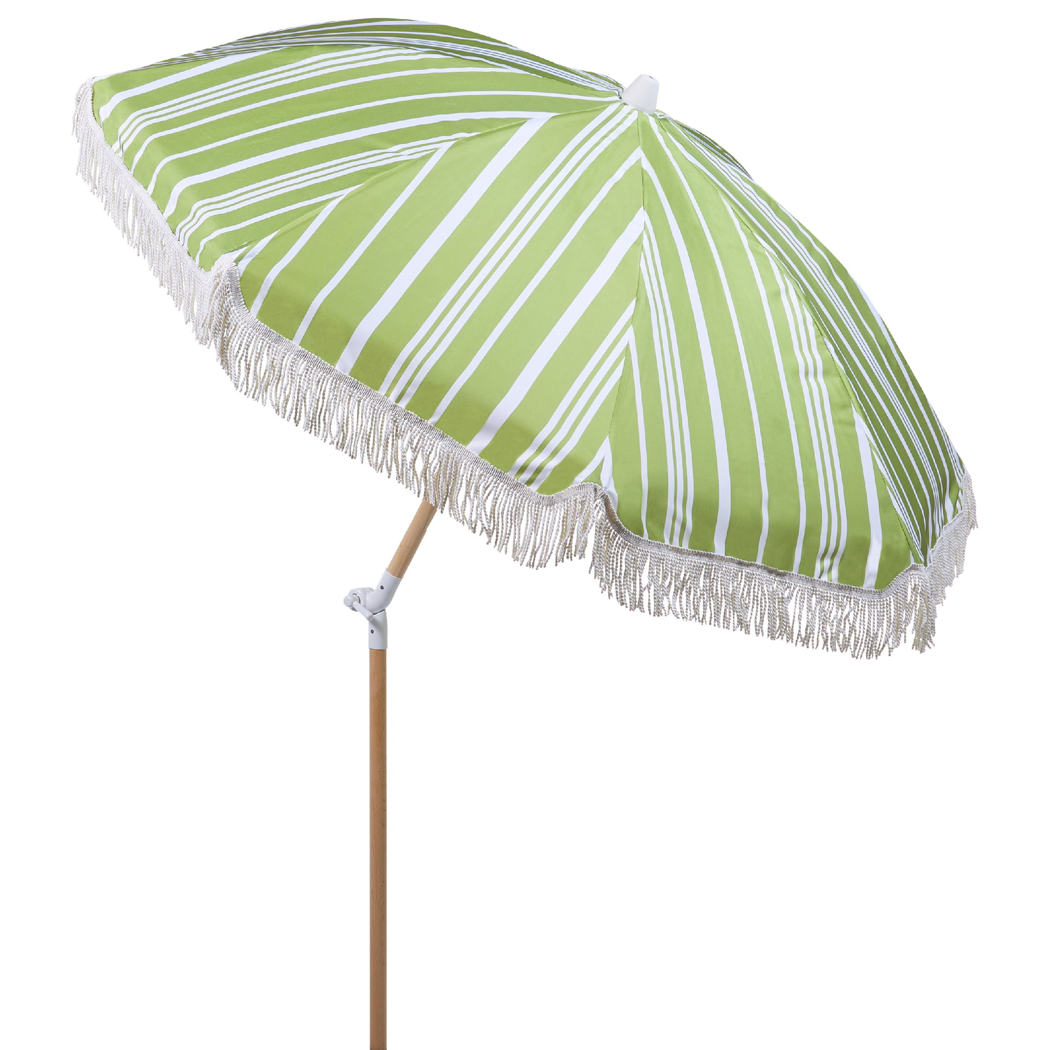Beliani MONDELLO - Parasol - Groen/Wit - Polyester