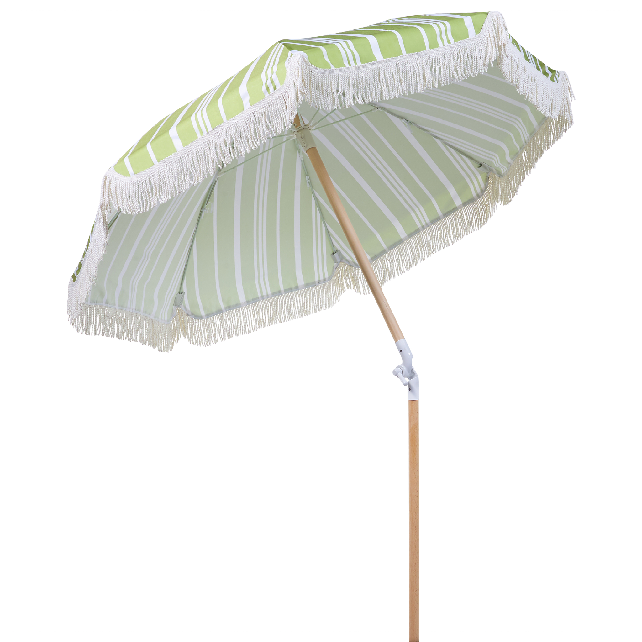 Beliani MONDELLO - Parasol - Groen/Wit - Polyester