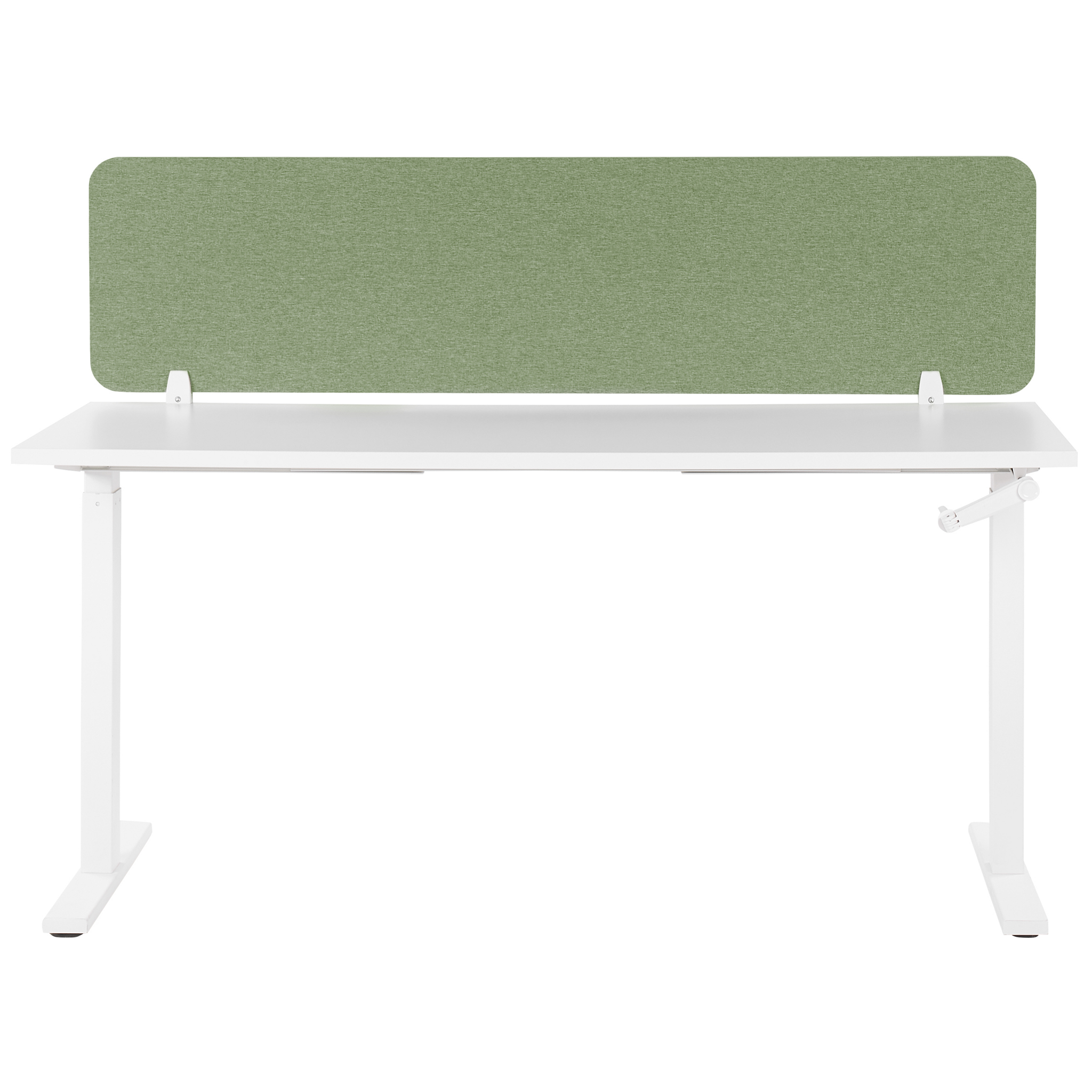 Beliani WALLY - Bureauscherm - Groen - 130 cm - Polyester
