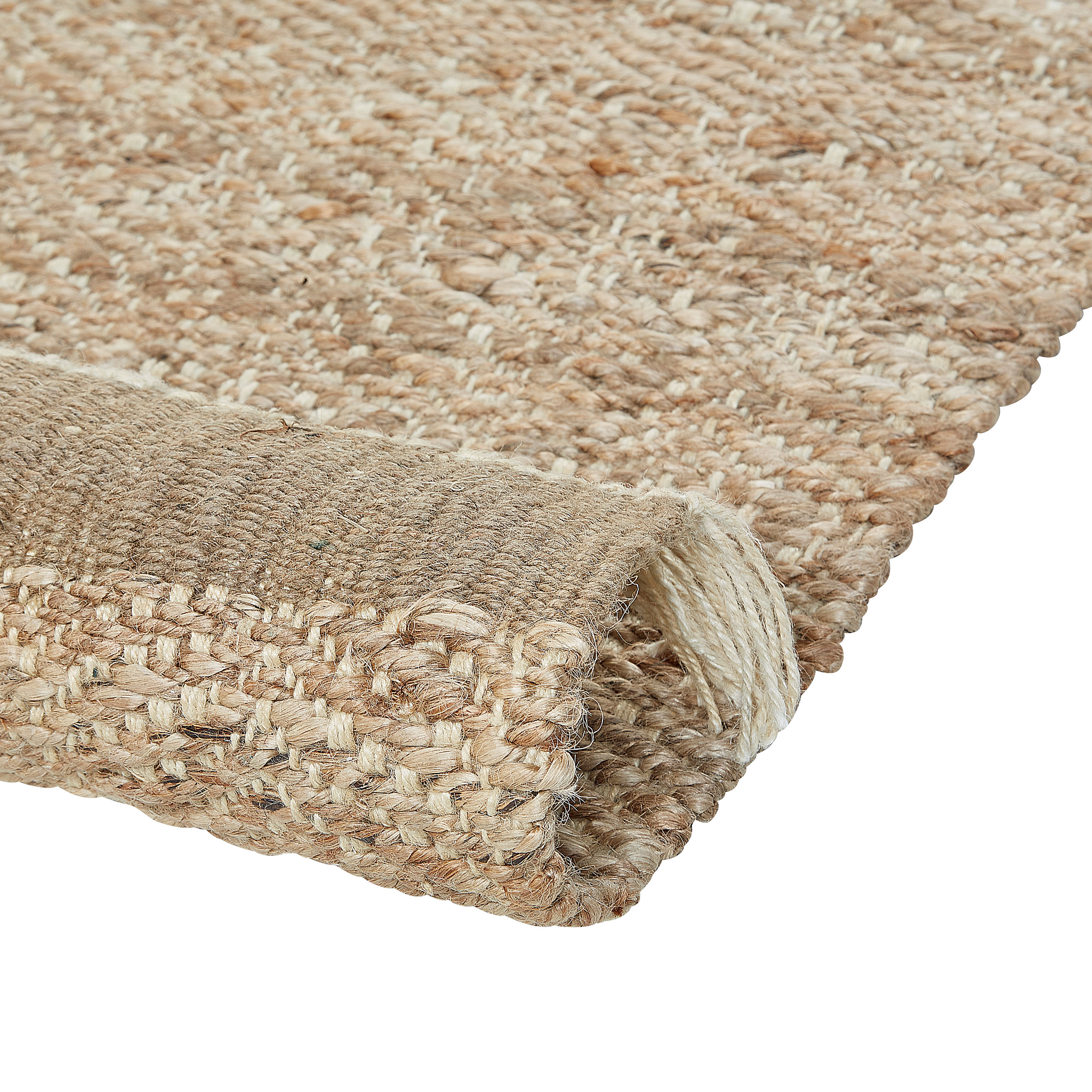 Beliani ABANA - Jute vloerkleed - Beige - 140 x 200 cm - Jute