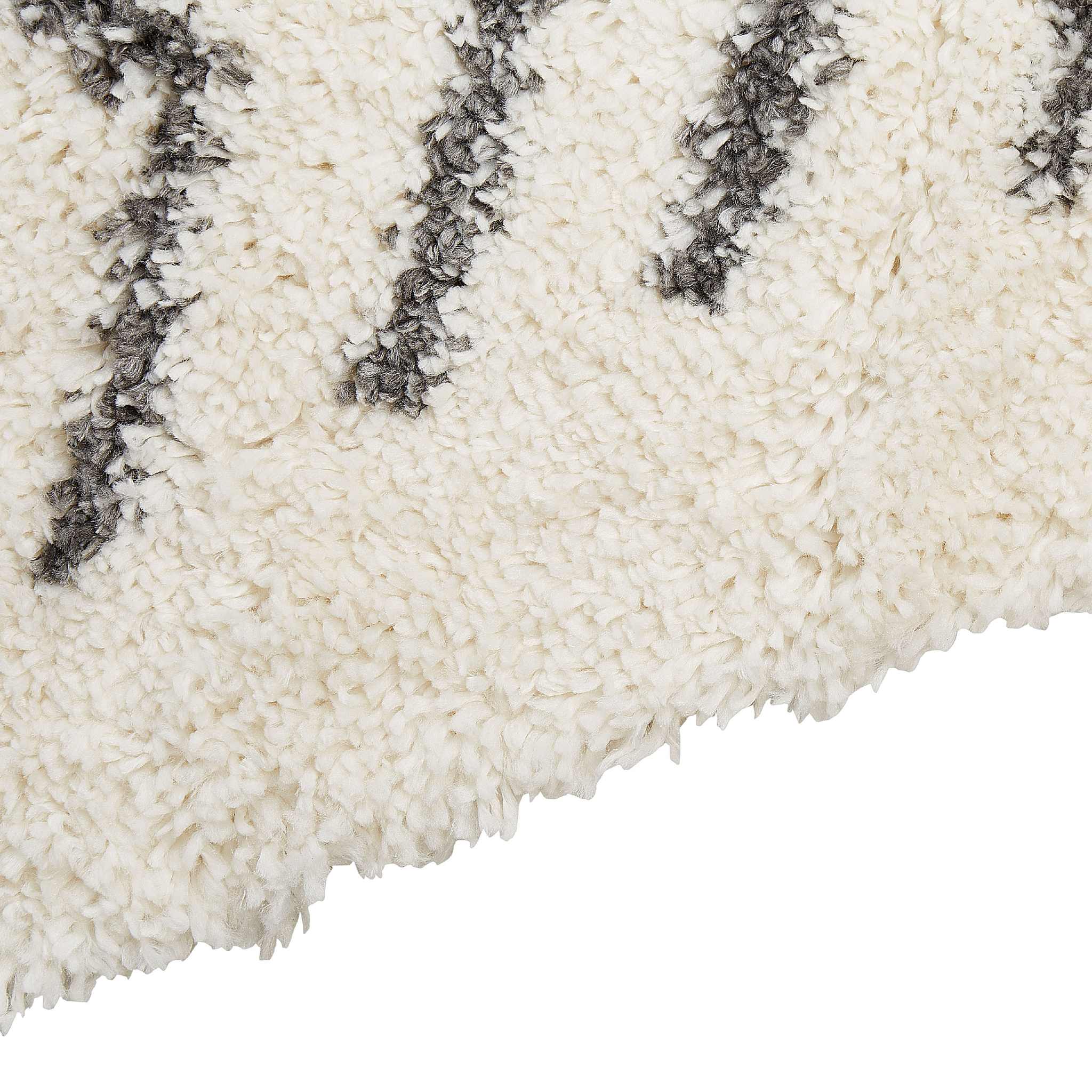 Beliani AYRUM - Shaggy tapijt - Beige/Grijs - 200 x 300 cm - Polypropyleen