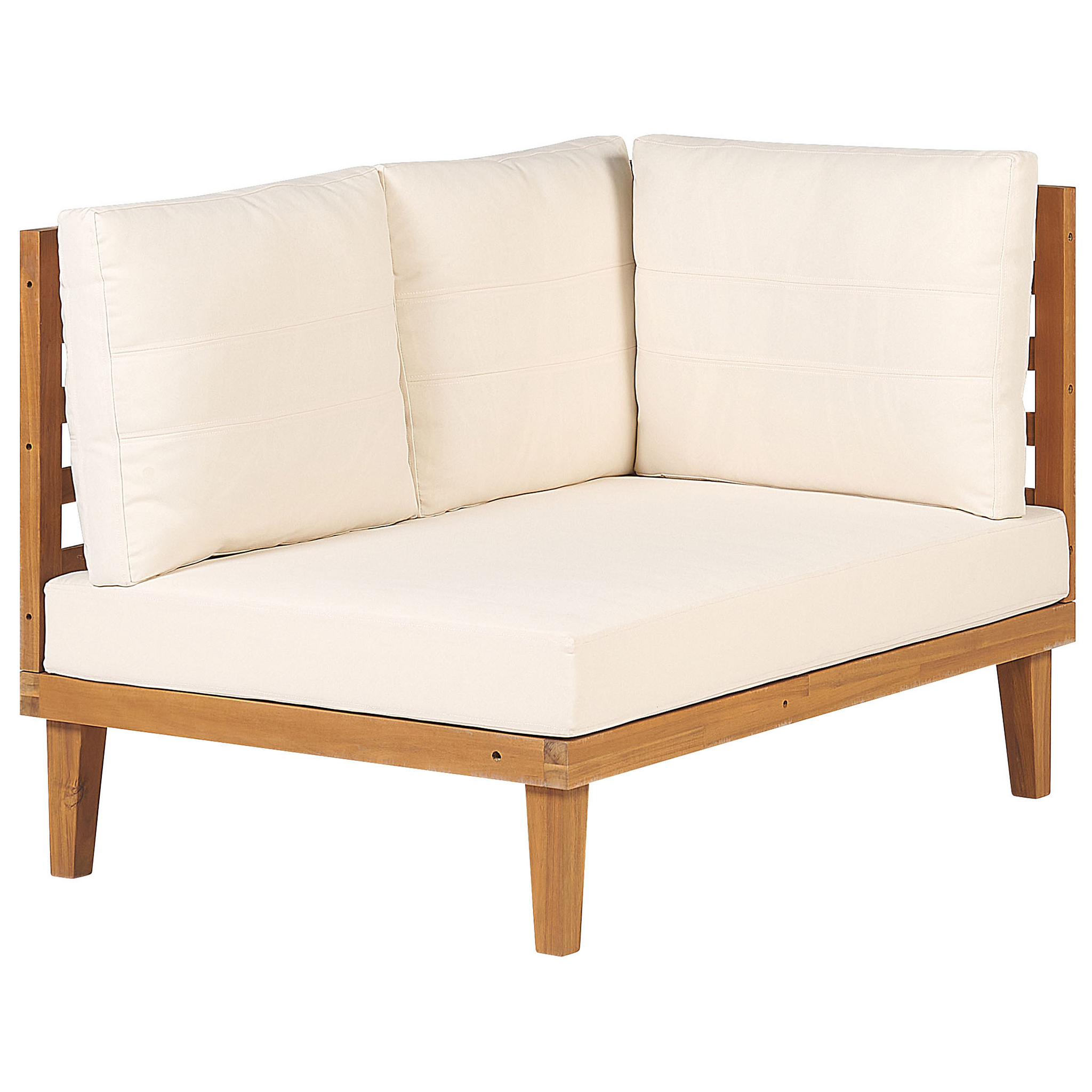 Beliani BARATTI - Loungeset voor 4 - Lichte houtkleur/Beige - Acaciahout