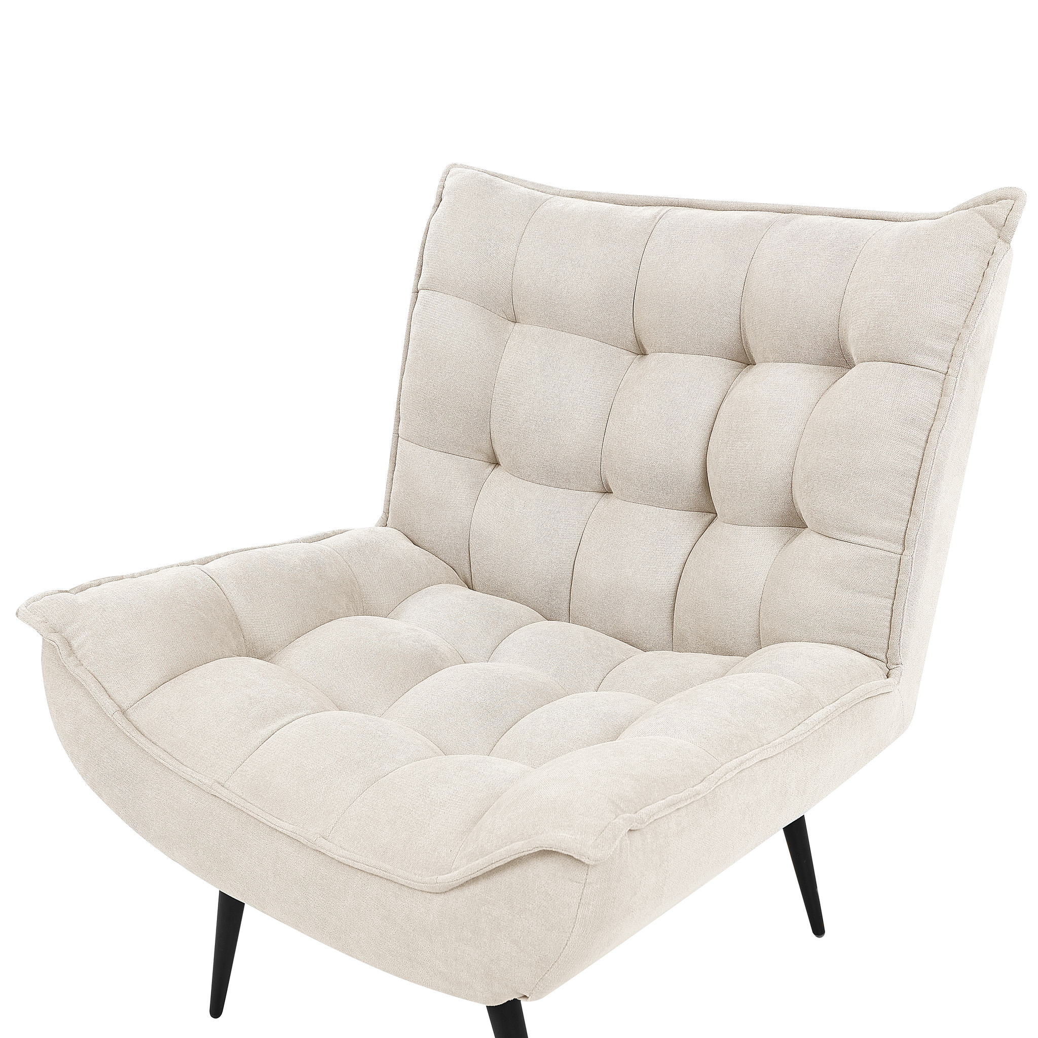 Beliani ALVESTA - Fauteuil - Lichtbeige - Stof