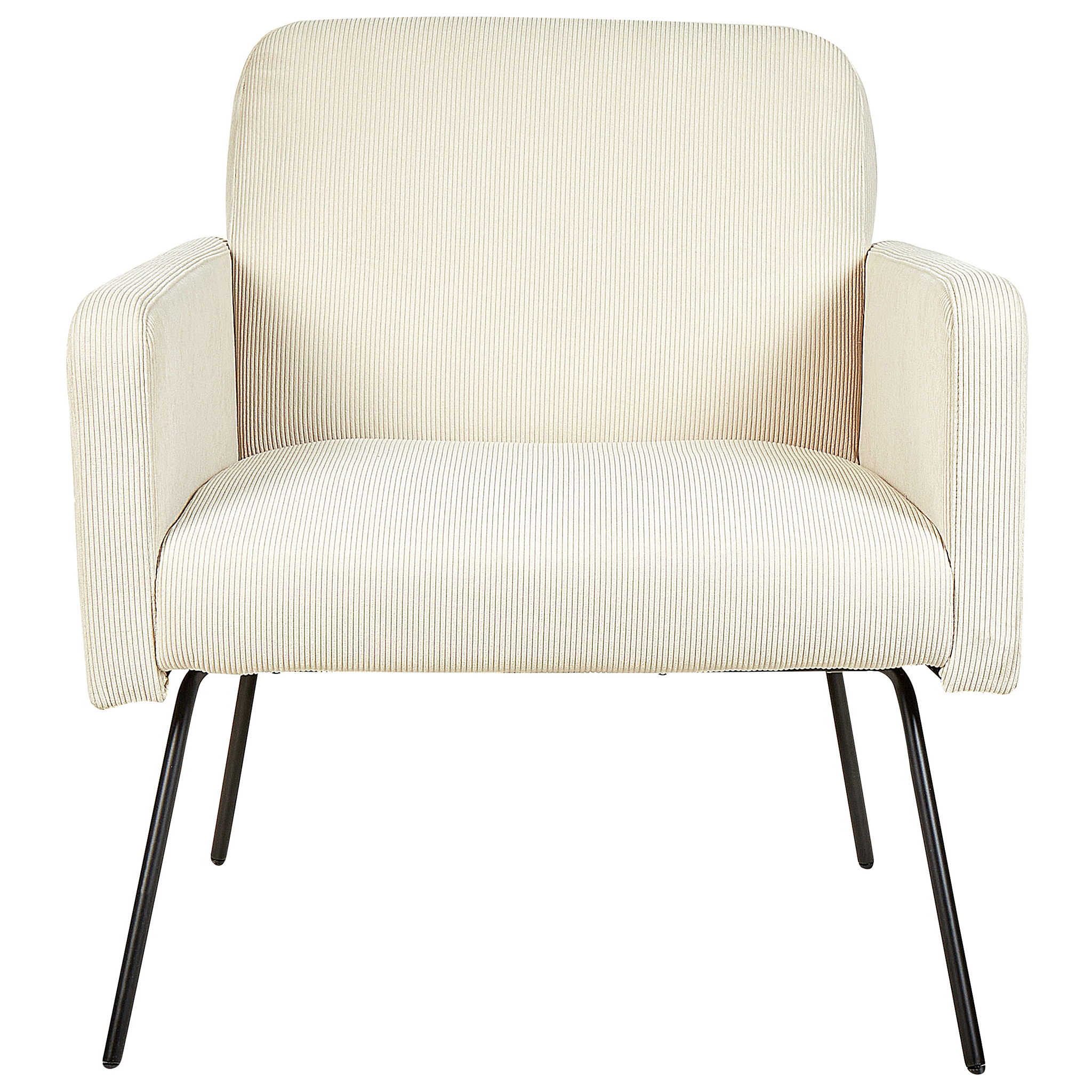 Beliani NARKEN - Fauteuil - Beige - Corduroy