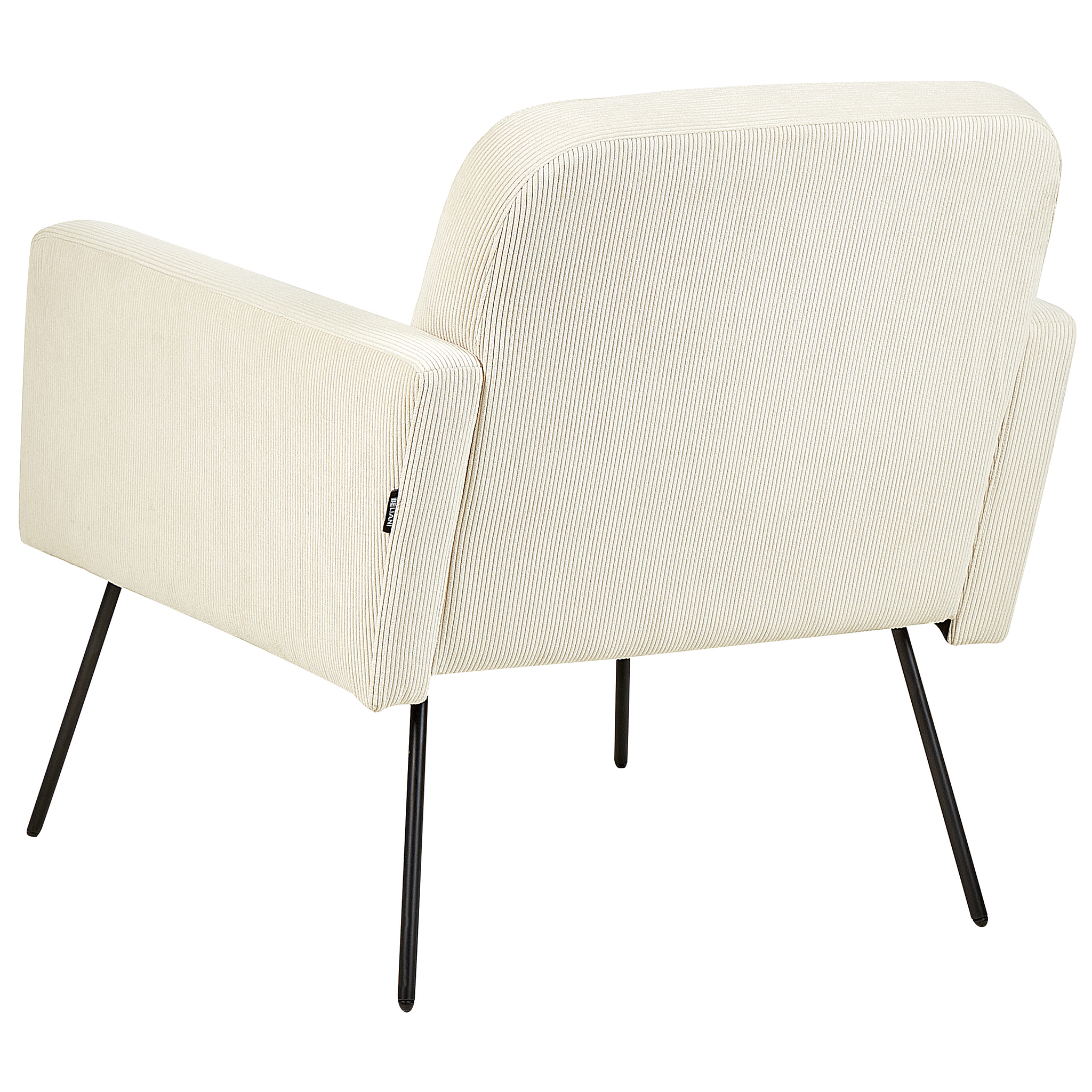 Beliani NARKEN - Fauteuil - Beige - Corduroy