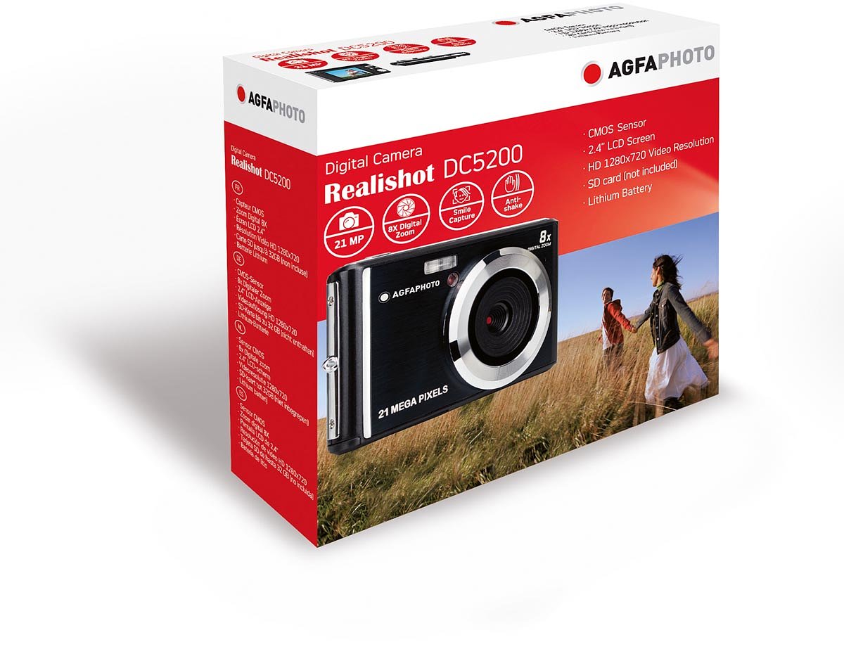 AgfaPhoto digitaal fototoestel DC5200, zwart