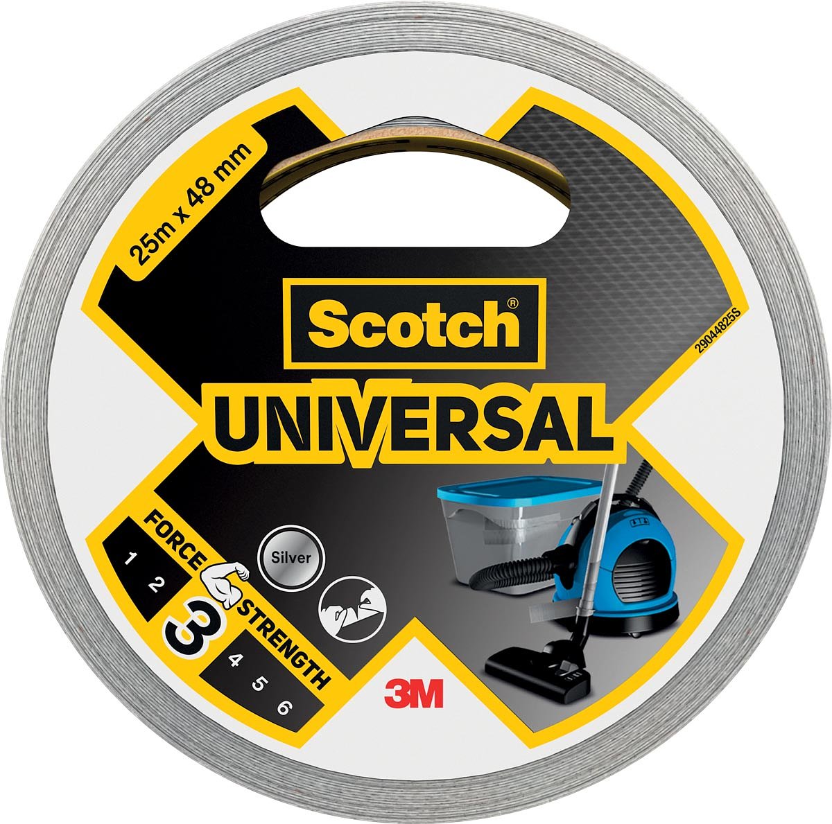 Scotch ducttape Universal, ft 48 mm x 25 m, zilver