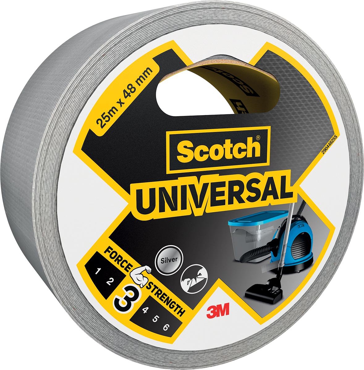 Scotch ducttape Universal, ft 48 mm x 25 m, zilver