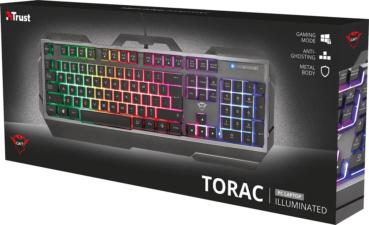 Trust GXT 856 Torac Gaming toetsenbord, qwerty