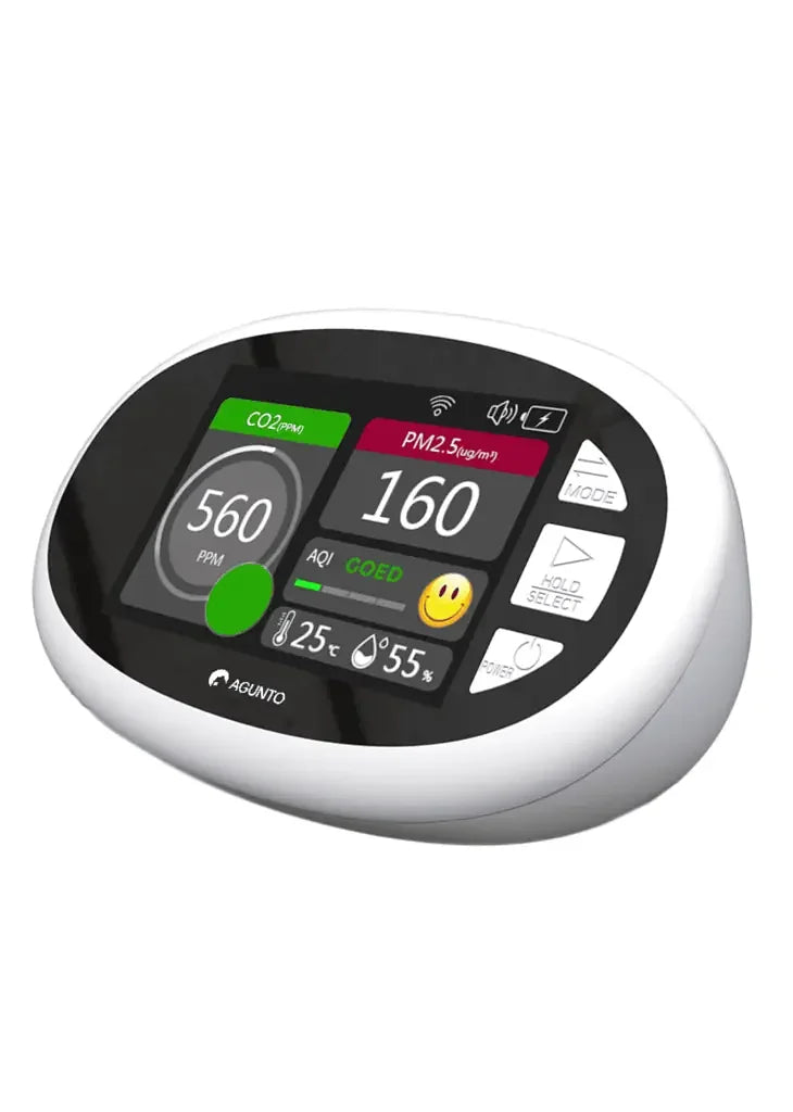 Agunto Air quality meter - Hygrometer - Co2 meter indoors