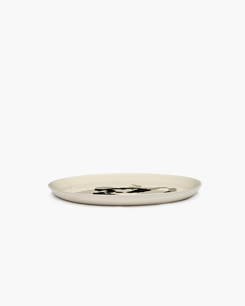 Serax - Ottolenghi - White Pepper Black Feast - Bord - Rond - 26,5 cm - Steengoed - L - set van 2