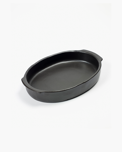 Serax - Pascale Naessens - Pure - Ovenschaal - ovaal - 30x21 cm - M - zwart