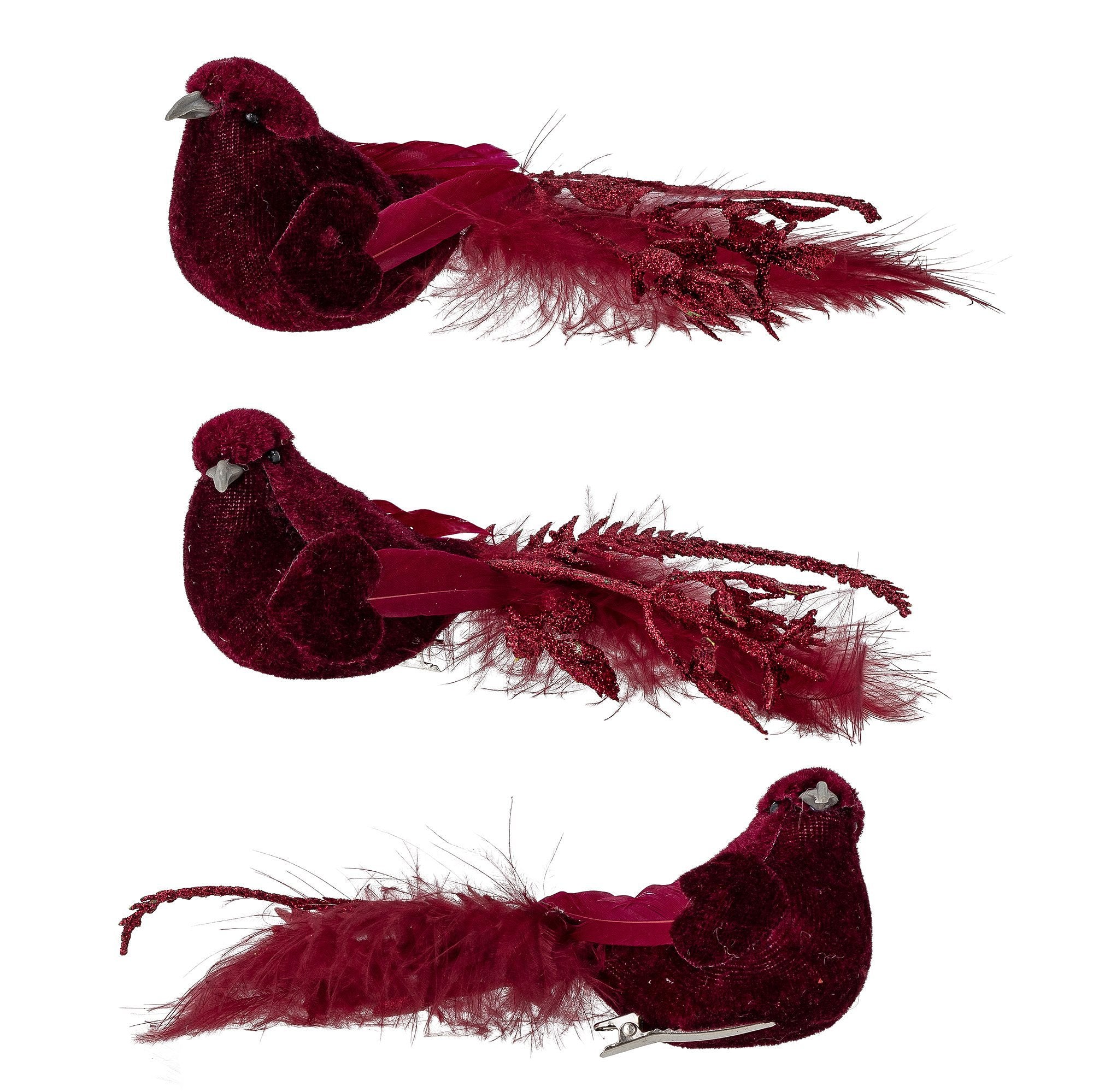 Bloomingville Peace Deco Vogel, Rood, Veer 3st