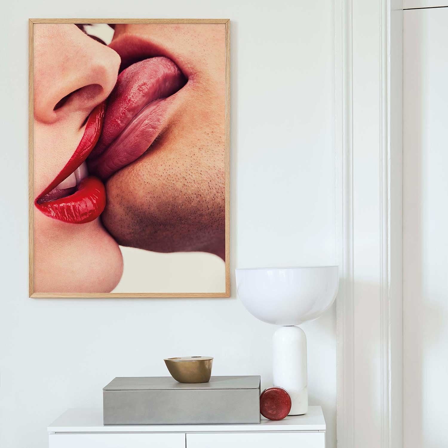 Paper Collective Poster Henrik Bülow The Kiss II 50x70cm