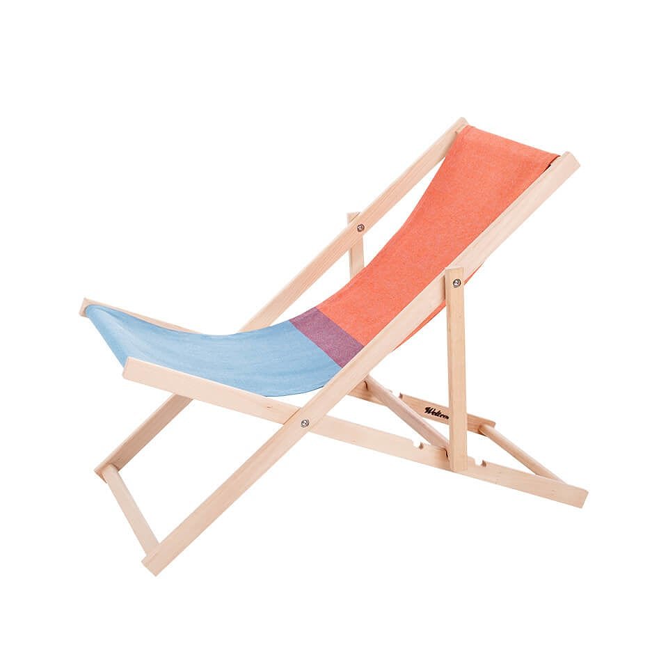 Weltevree Strandstoel Beach Chair Rood Blauw