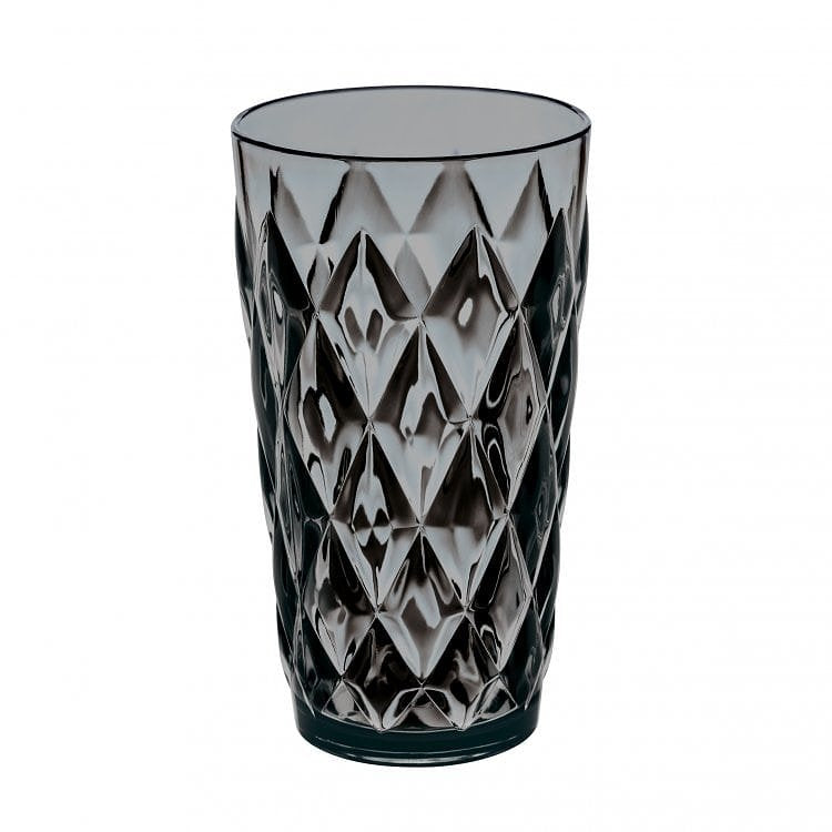 Koziol - Crystal L - Drinkglas - 450ml - transparant grijs - set van 6
