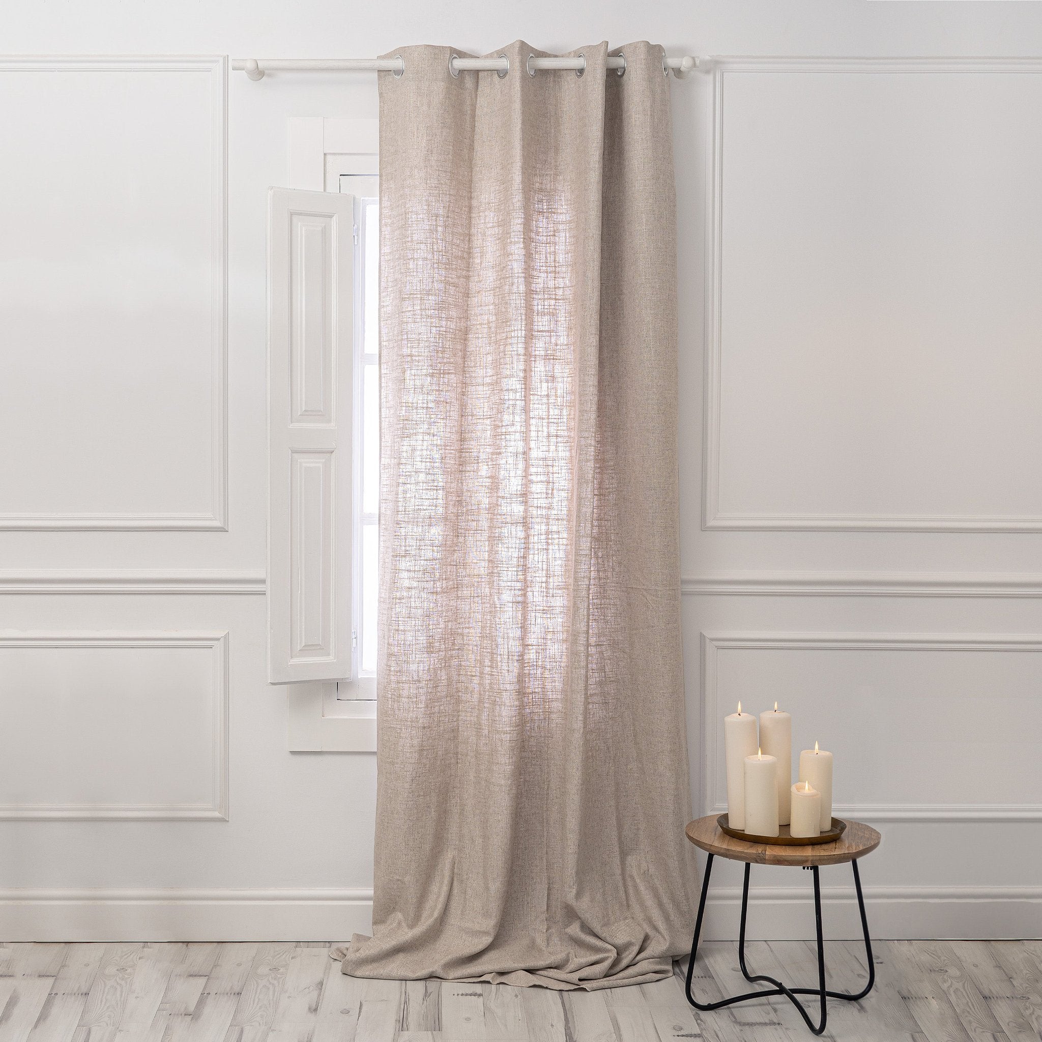 Happy Friday Curtain lino Basic 140x280 cm Natural