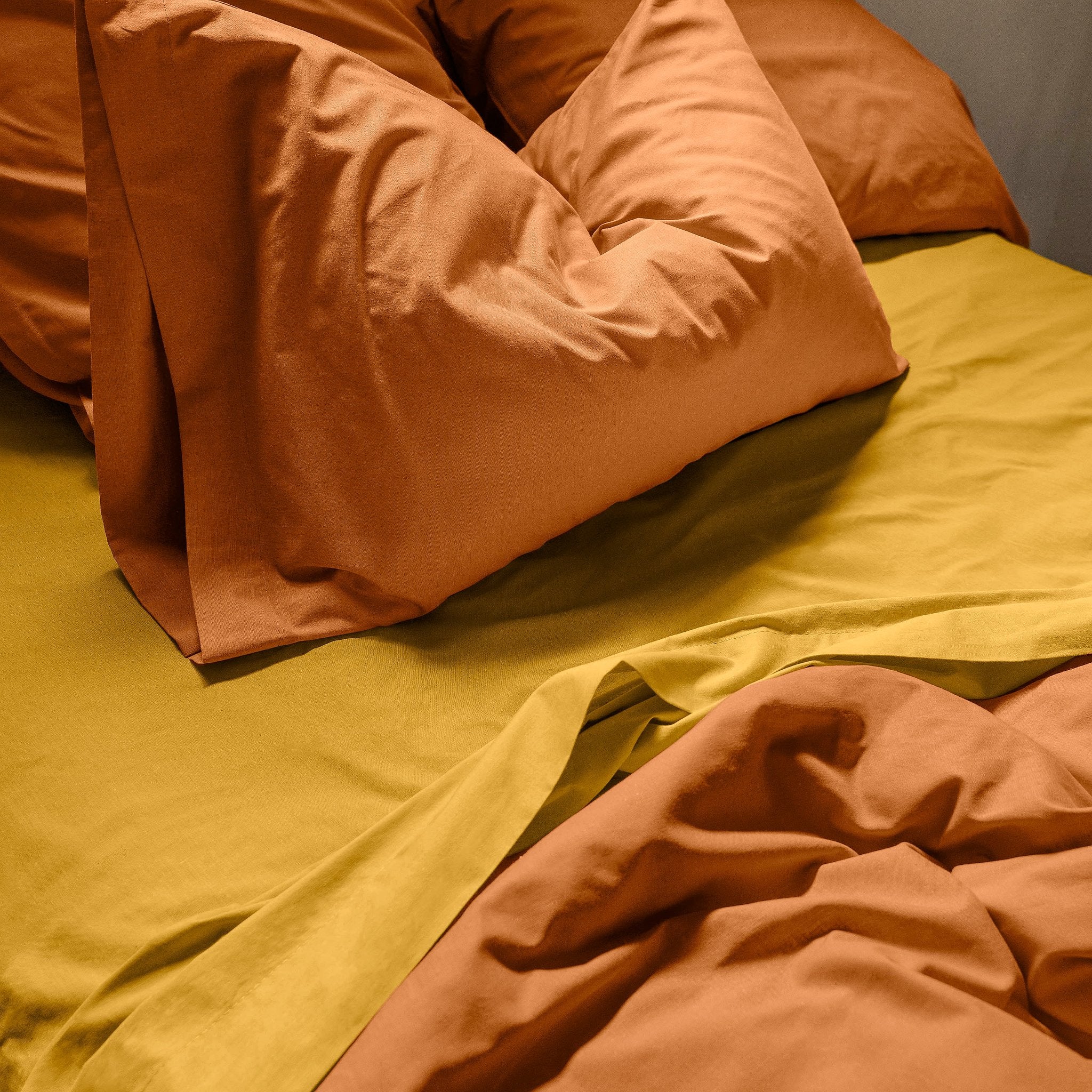 Happy Friday Duvet cover Basic 220x220 cm (Double) Terracotta