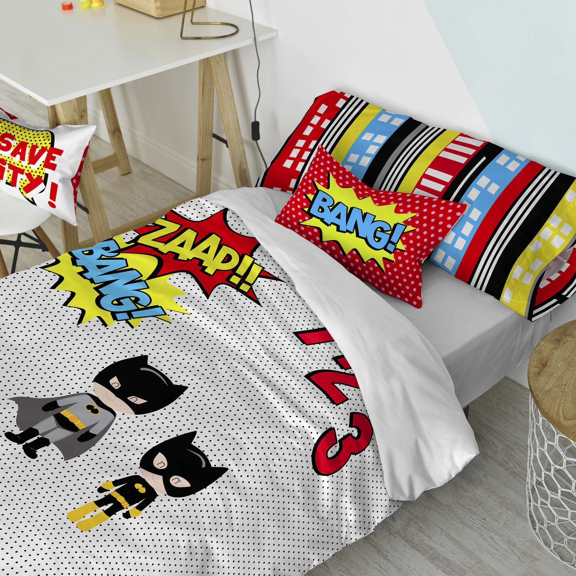 Happy Friday Cushion cover Bat 50x30 cm Multicolor