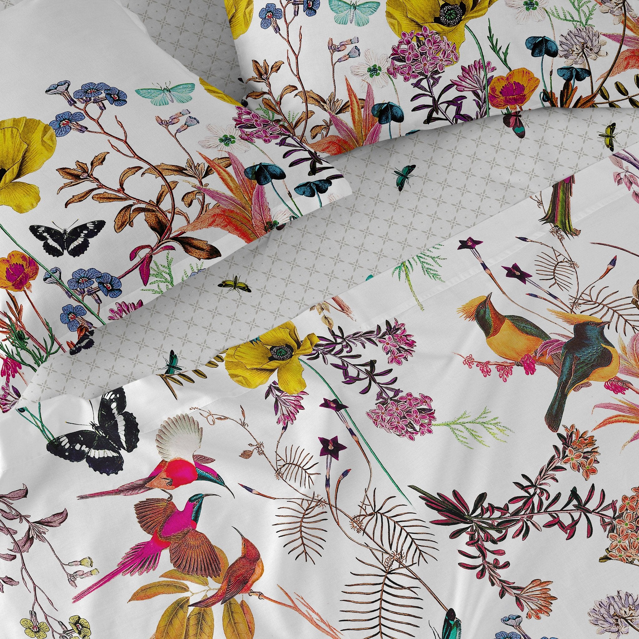 Happy Friday Sheet Birds of paradise 210x270 cm (Double) Multicolor