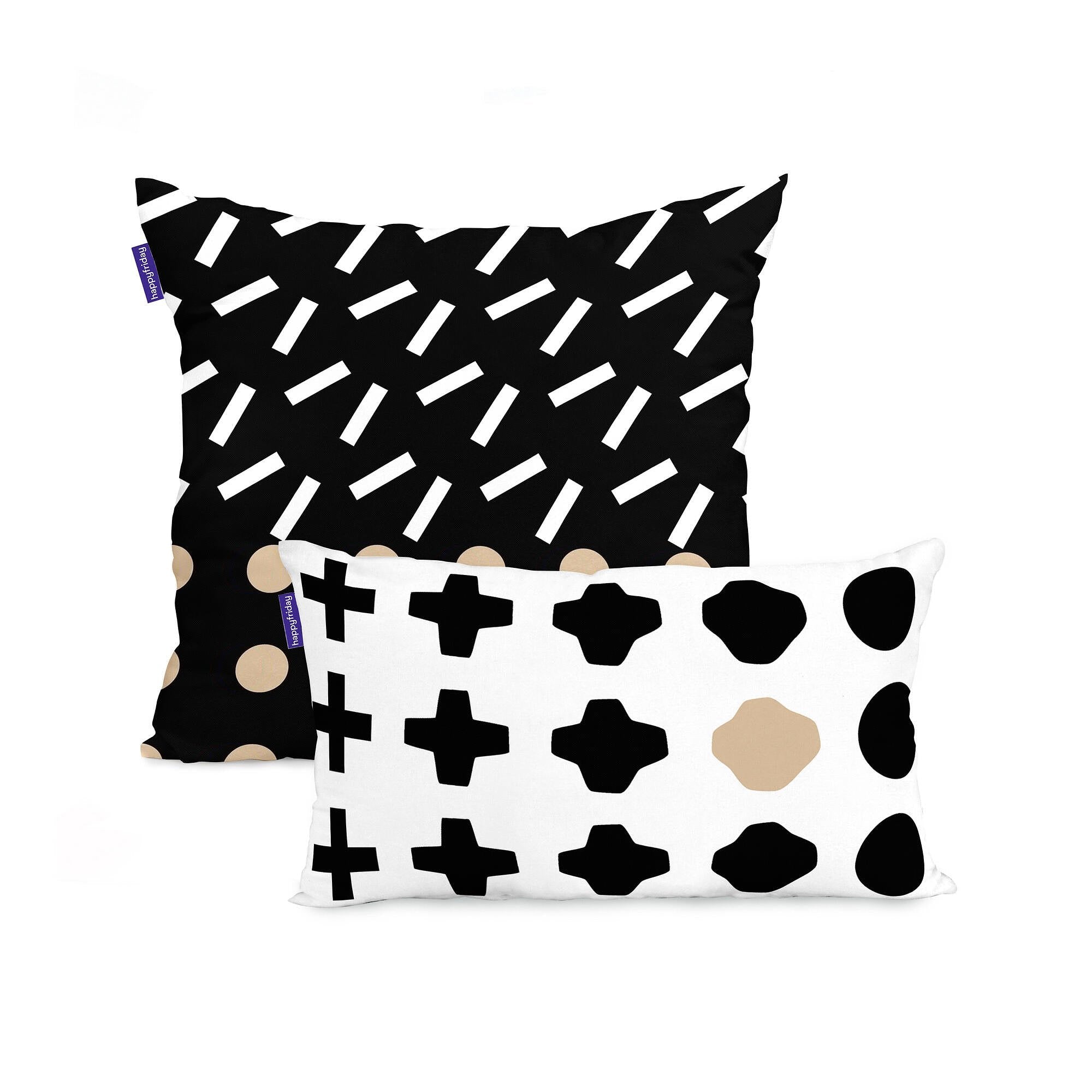 Happy Friday Cushion cover Blush sand 50x50 + 50x30 cm Multicolor