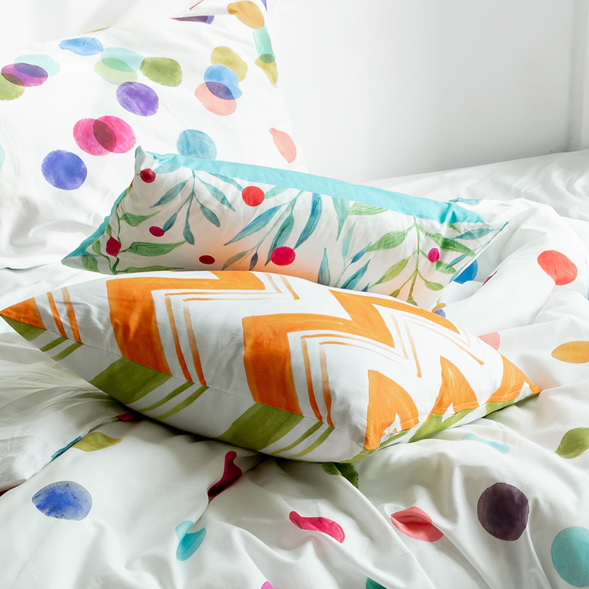 Happy Friday Cushion cover Confetti 50x50 + 50x30 cm Multicolor