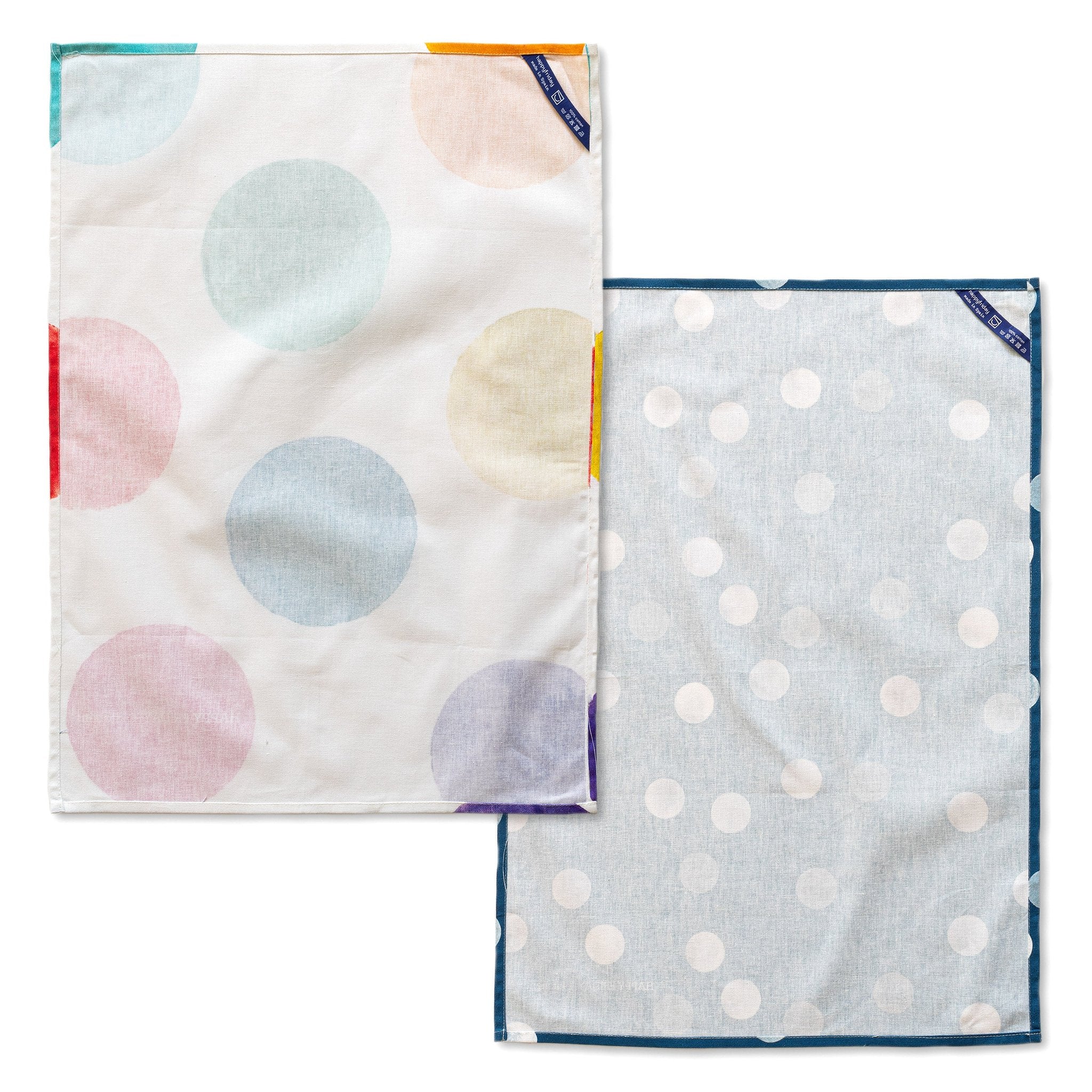 Happy Friday Tea towel (2 pc) Confetti 70x50 cm Multicolor