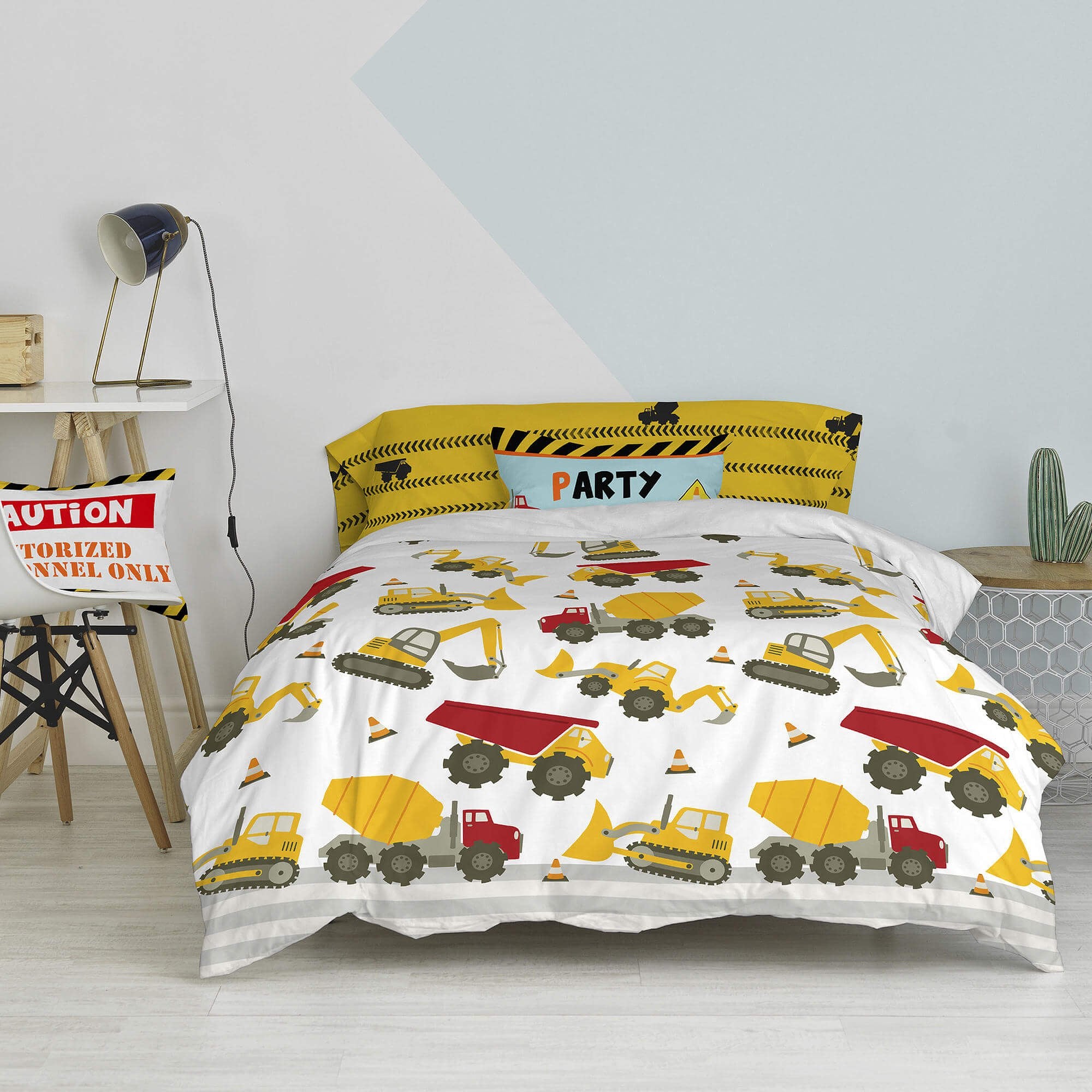 Happy Friday Duvet cover set 2 pieces Machinery 135/140x200 cm (Single) Multicolor