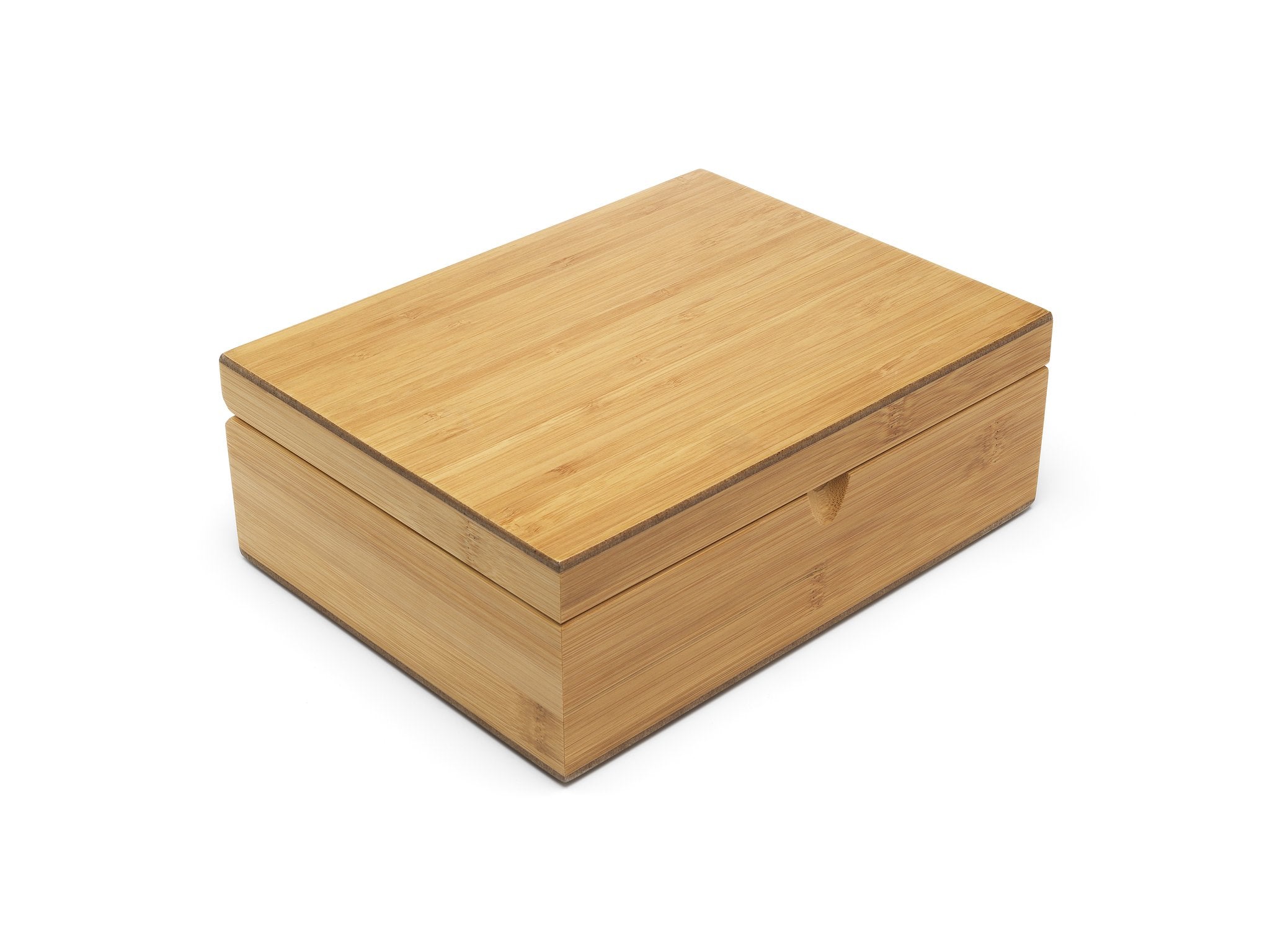Bredemeijer Tea box natural bamboo +4 canisters +spoon