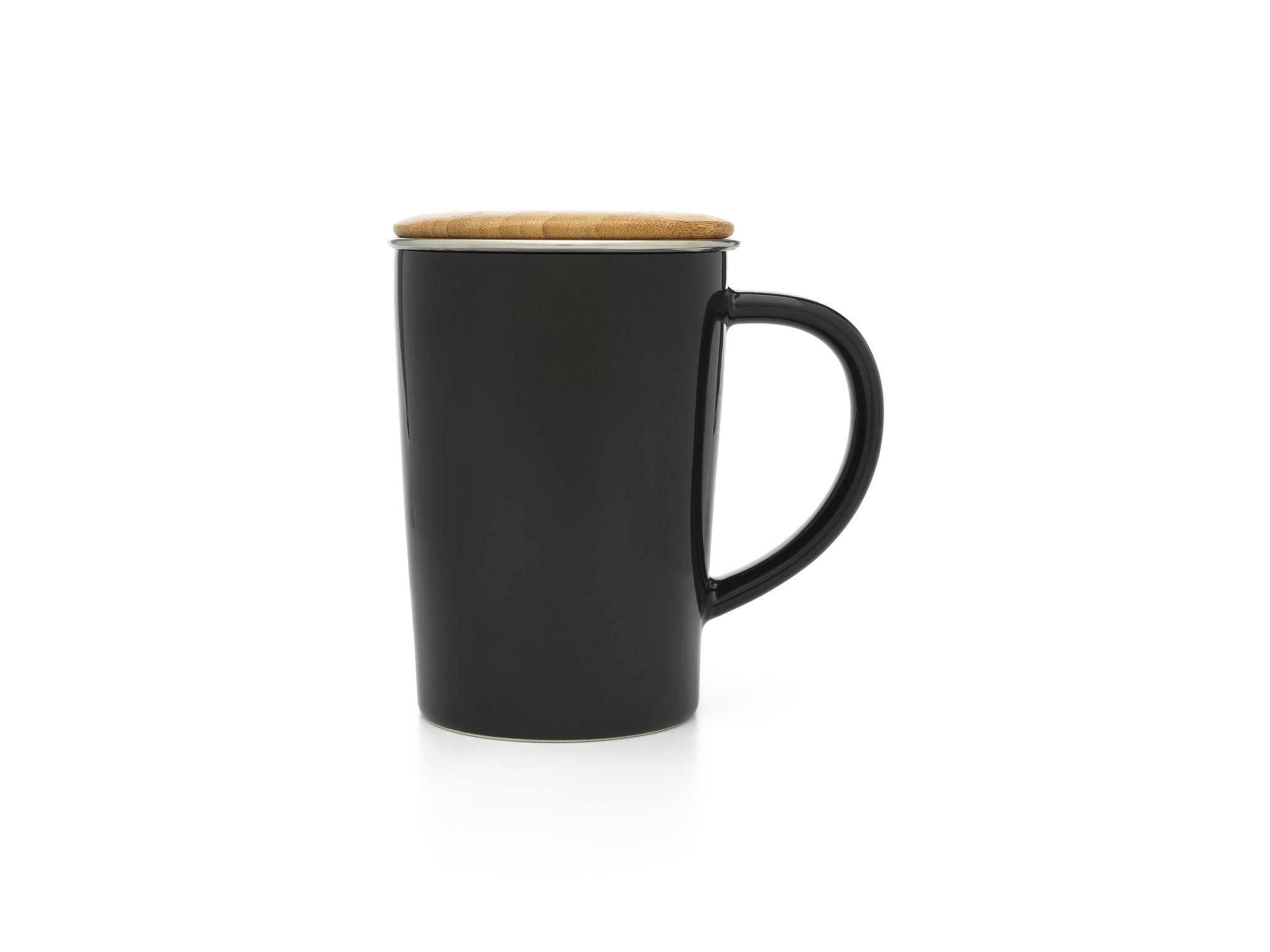 Bredemeijer Tea Mug 400ml black + filter + bamboo lid