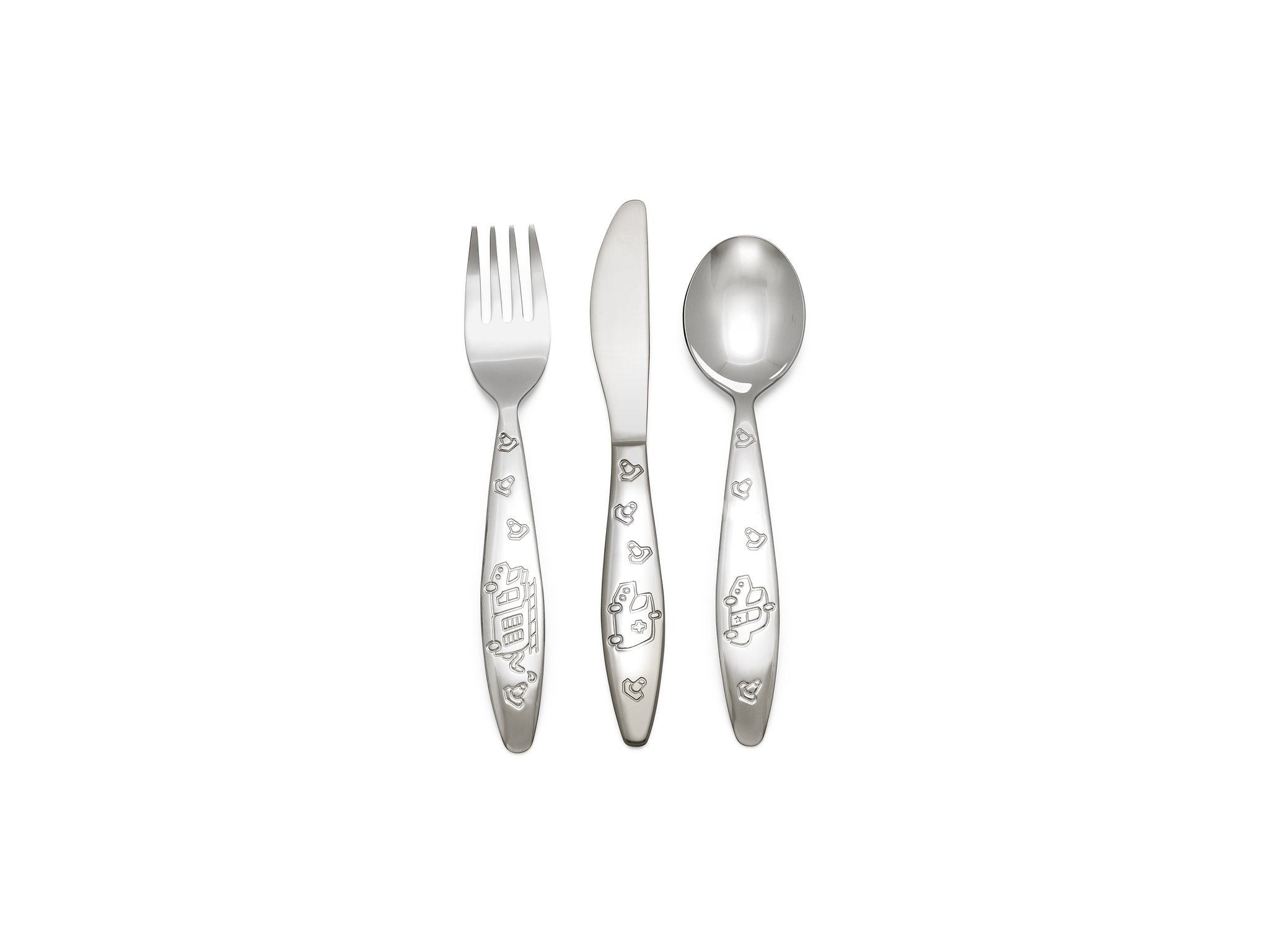 Zilverstad Children's cutlery 3pcs Emergency veh. s/s