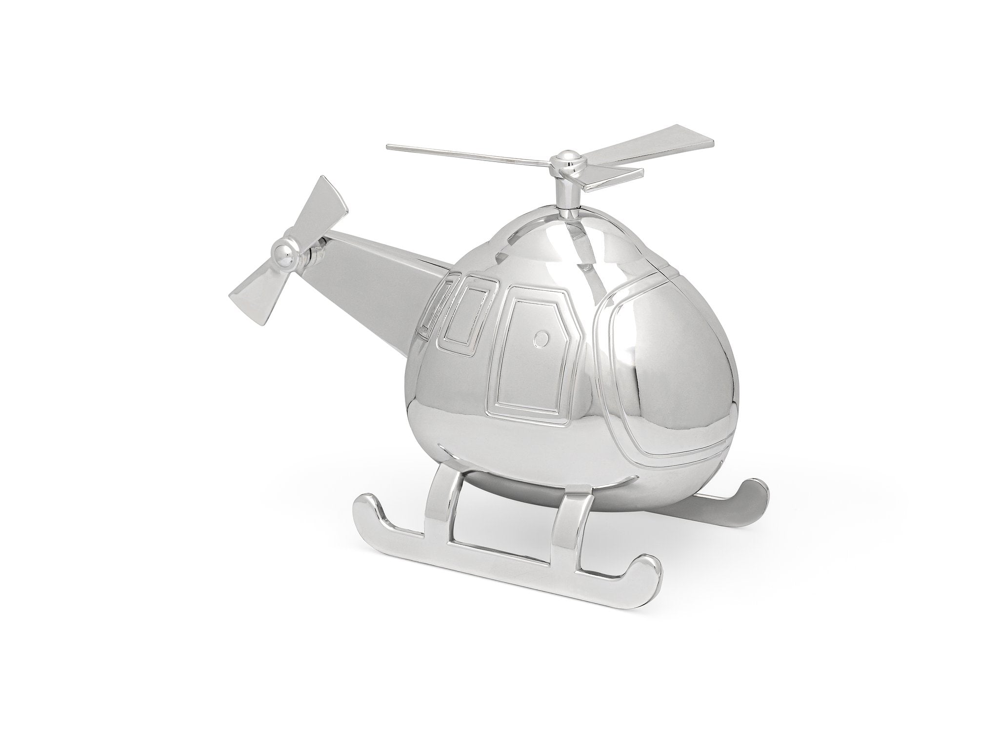 Zilverstad Money box Helicopter silver colour