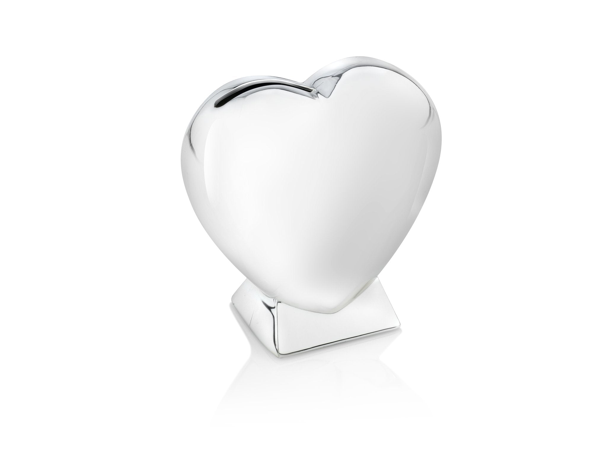 Zilverstad Money box Heart on base silver colour