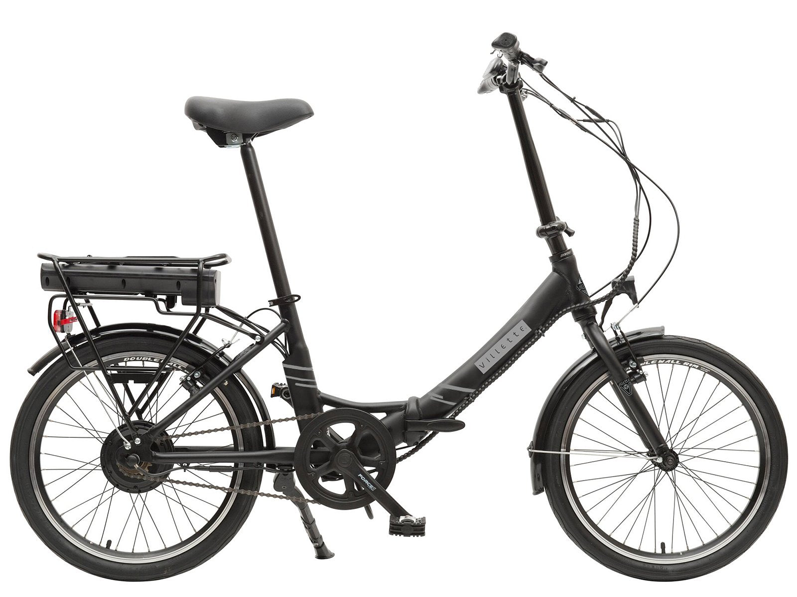 Villette les Vacances,folding e-bike,black