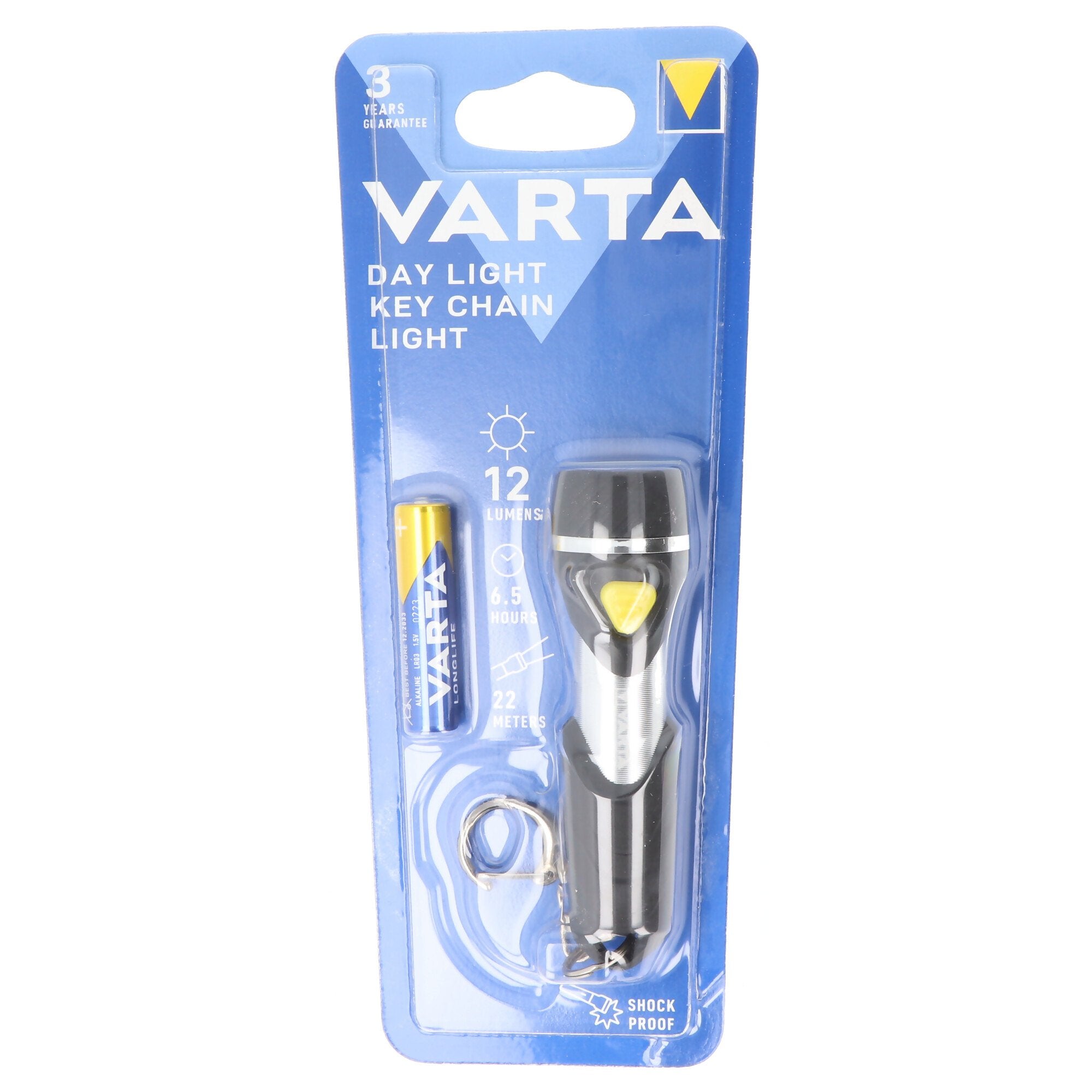 Varta LED torch Day Light, key chain 12lm, incl. 1x alkaline AAA battery, retail blister