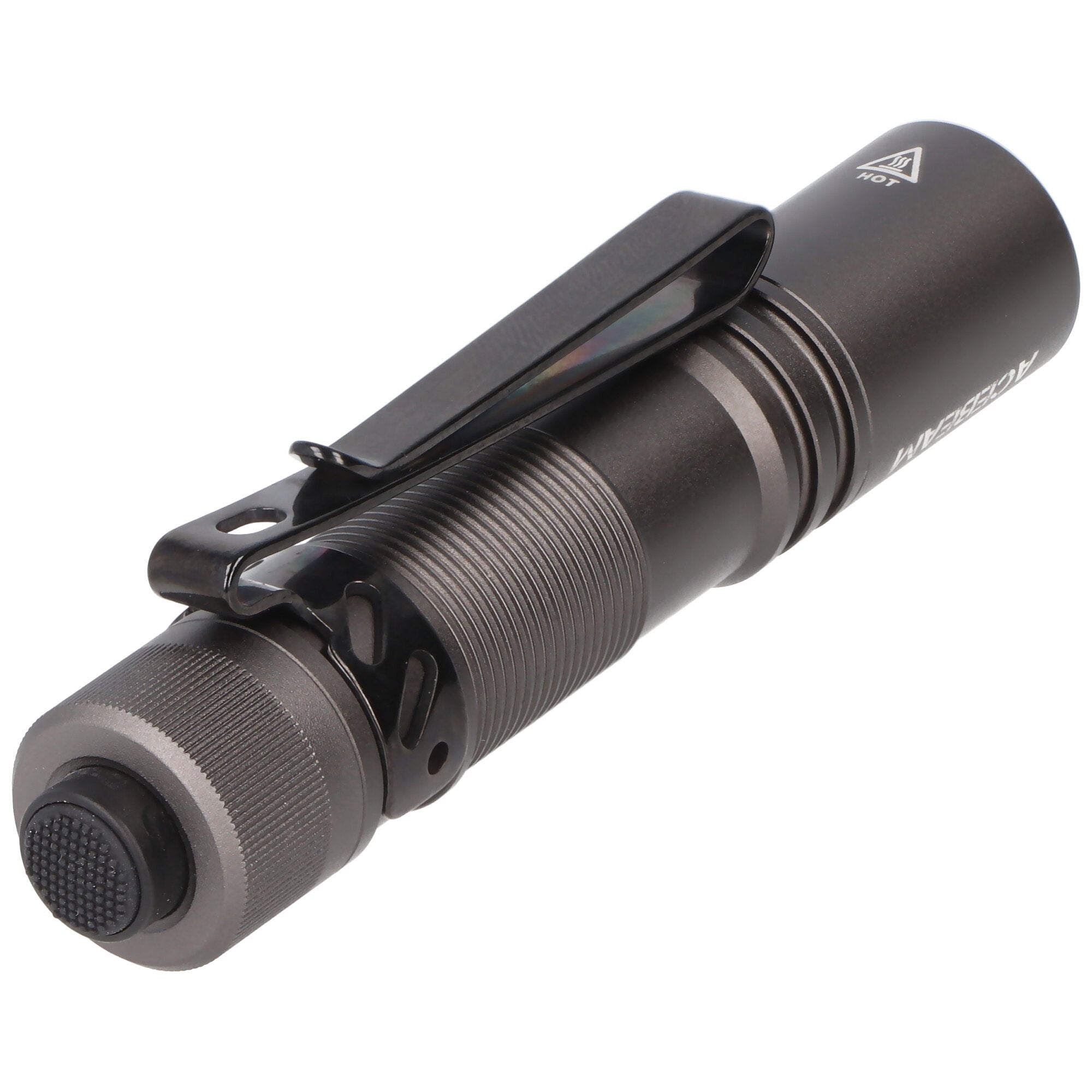 AceBeam Pokelit AA LED flashlight with up to 1,000 lumens, color grey, including 14500 Li-Ion batter