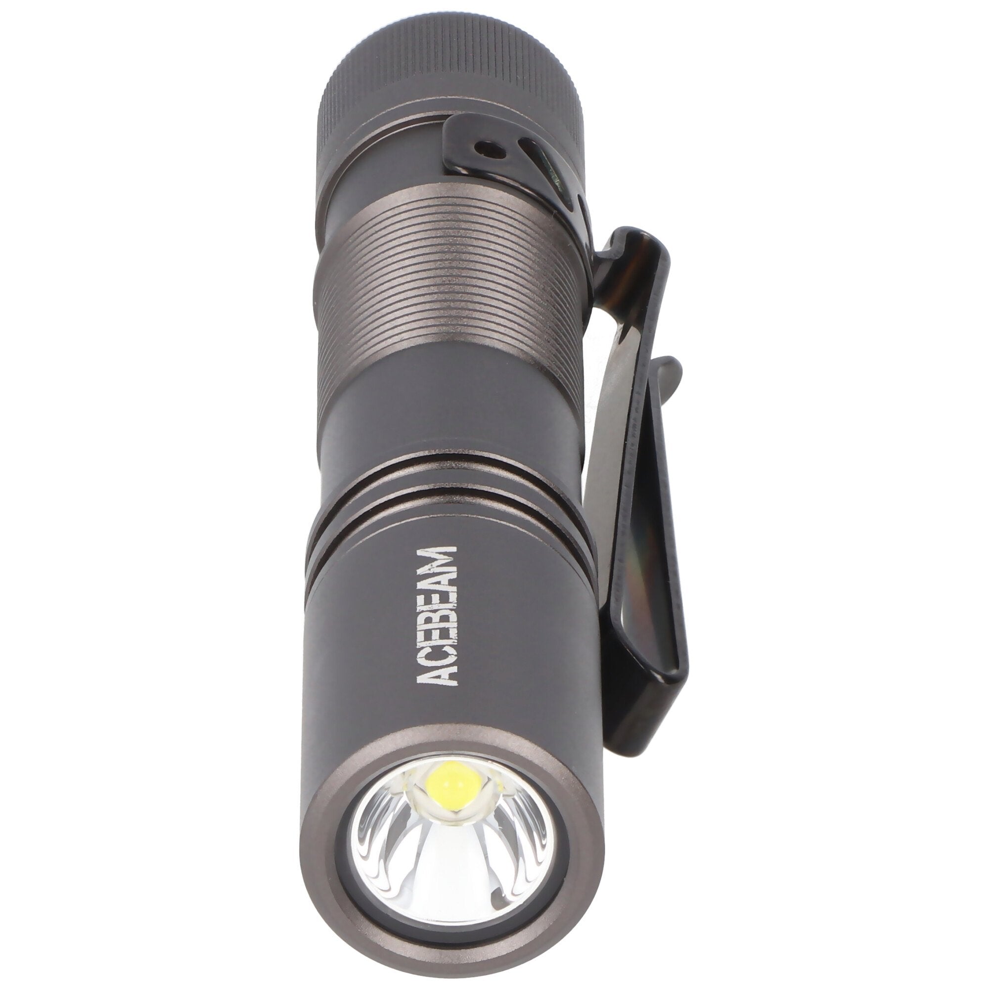 AceBeam Pokelit AA LED flashlight with up to 1,000 lumens, color grey, including 14500 Li-Ion batter