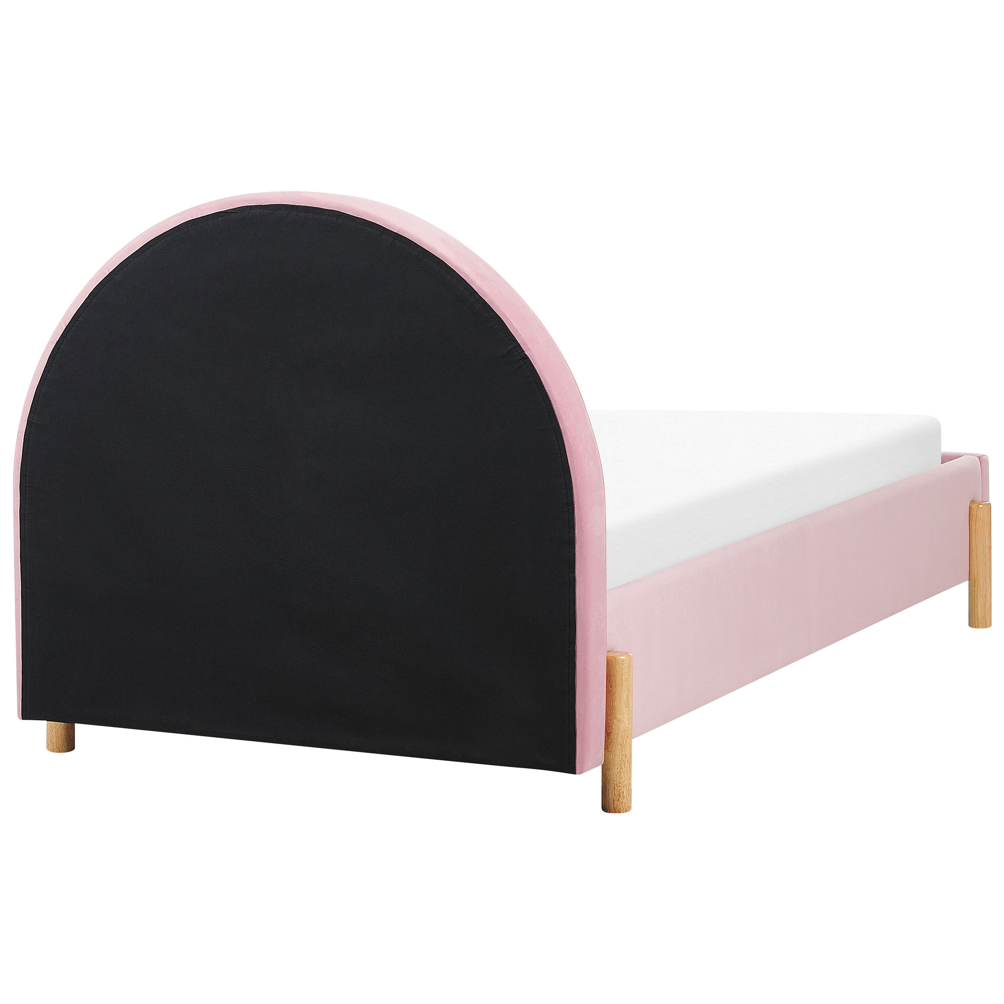 Beliani ANET - Bed - Roze - 90 x 200 cm - Fluweel