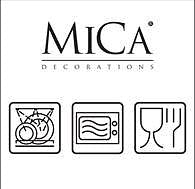 Mica Decorations tabo beker grijs maat in cm: 9 x 9