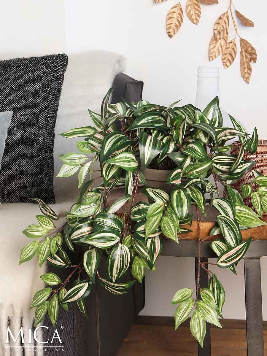 Mica Decorations Tradescantia Kunstplant -  80 x 30 x 15 cm - 4 Stuks