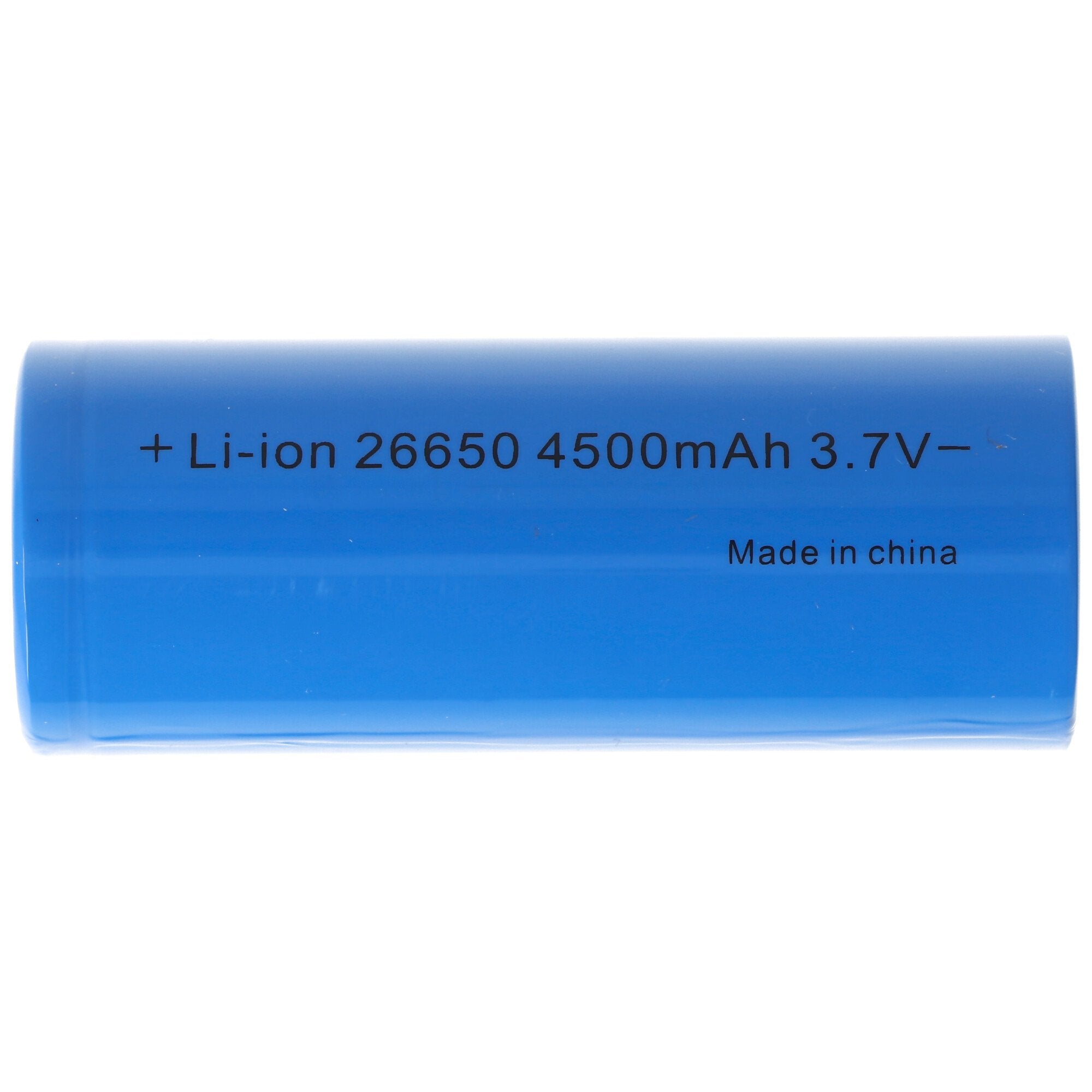 4500mAh Li-ion battery 26650A 3.6V, 3.7V, max. 15A discharge current, 26.5x65.2mm