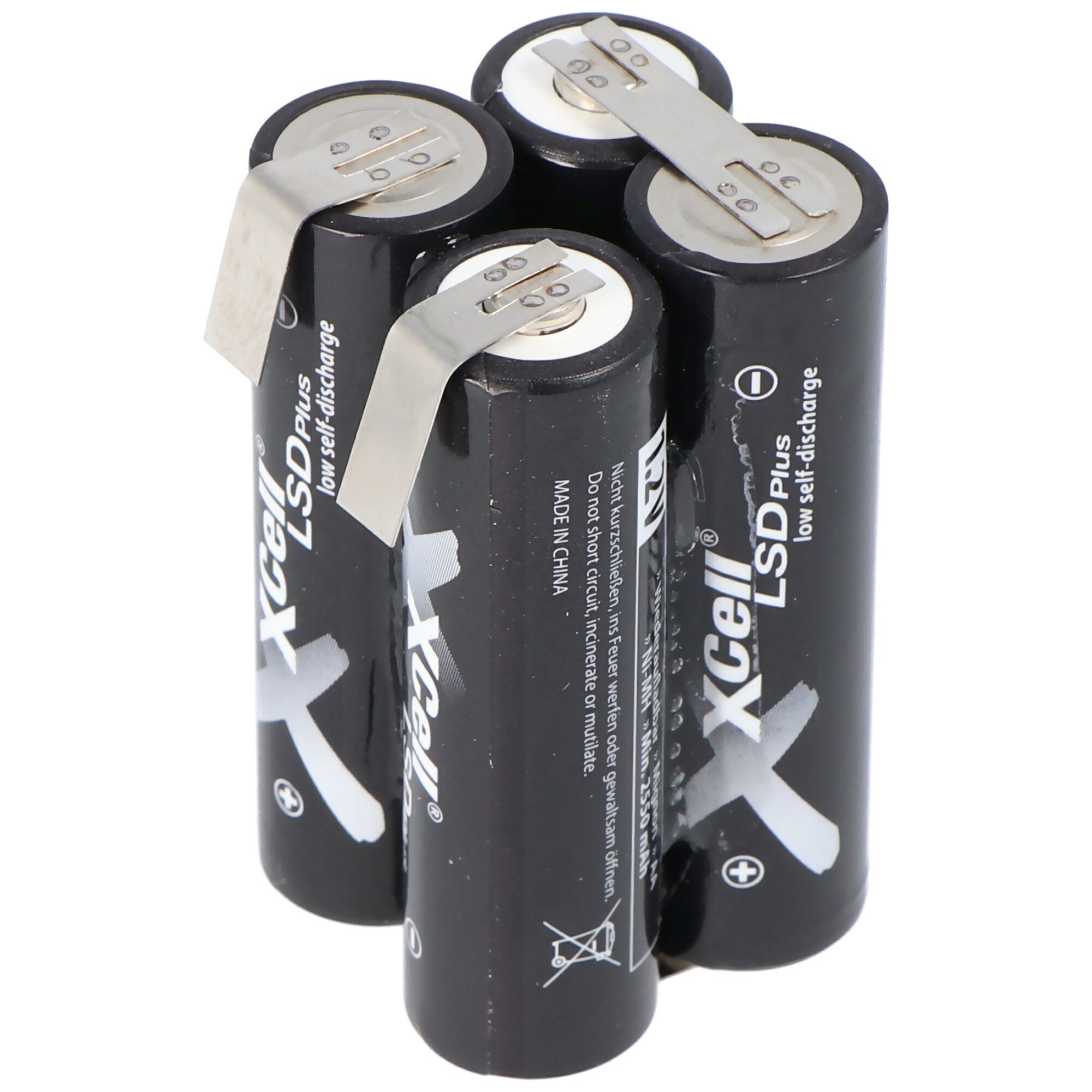 4 x APFT2100-1 4-cube Ni-MH Mignon AA battery pack 4.8 volts