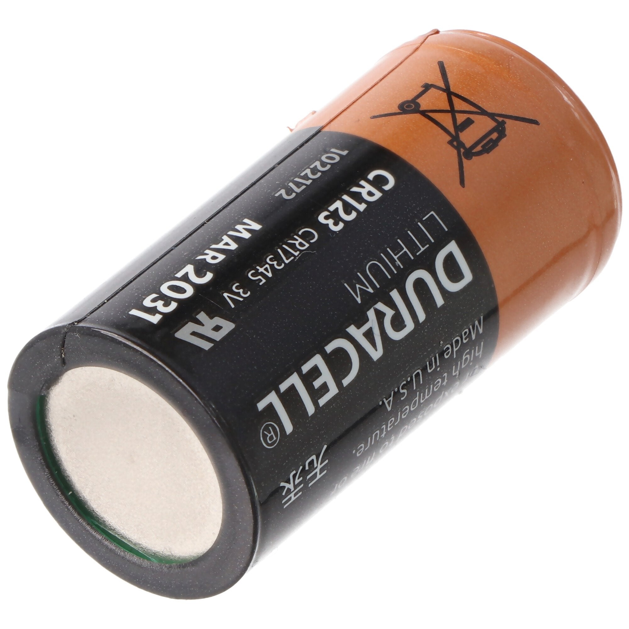 Duracell Battery Lithium, CR123A, 3V Photo, Ultra, Bulk (1-Pack)