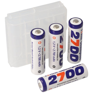 Team Champion battery mignon/AA 2700mAh set of 4 including a practical storage box