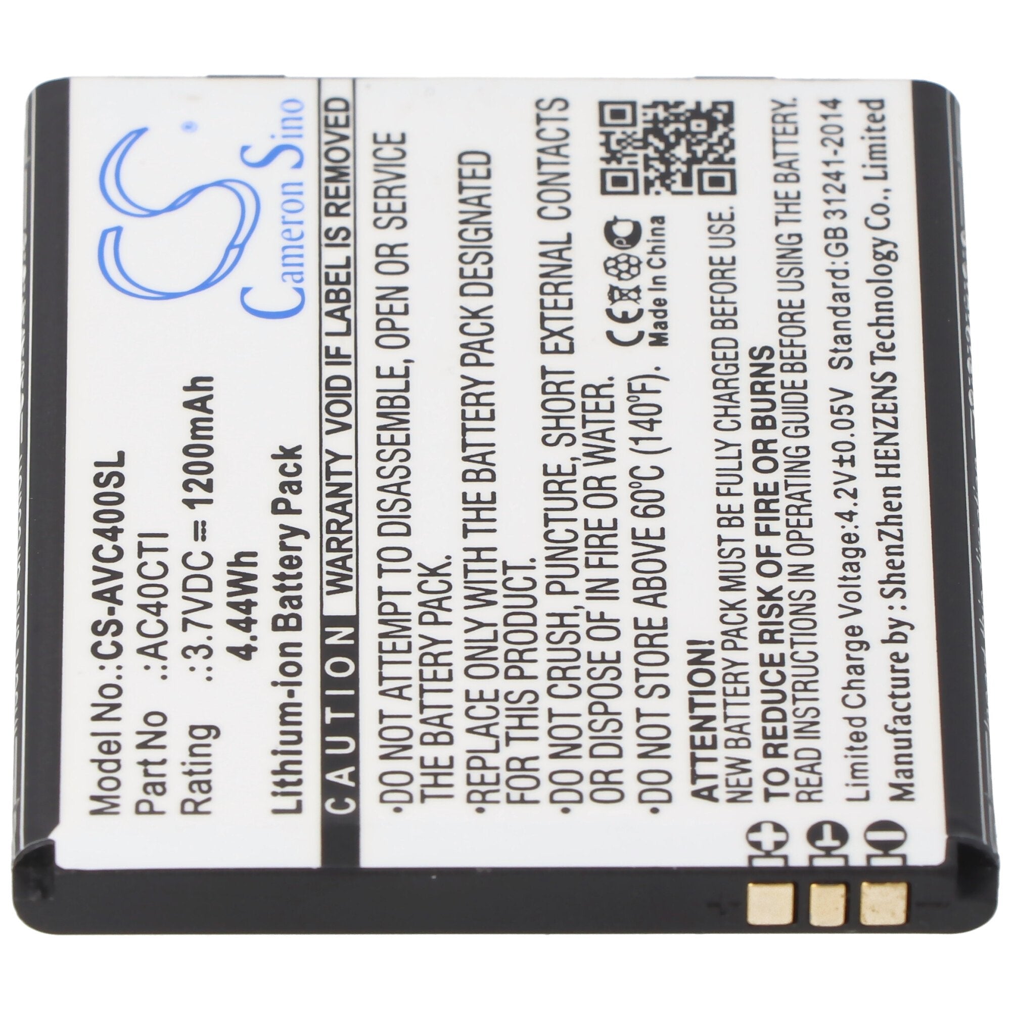 AC40CTI replica battery only suitable for the Archos AC40CTI battery