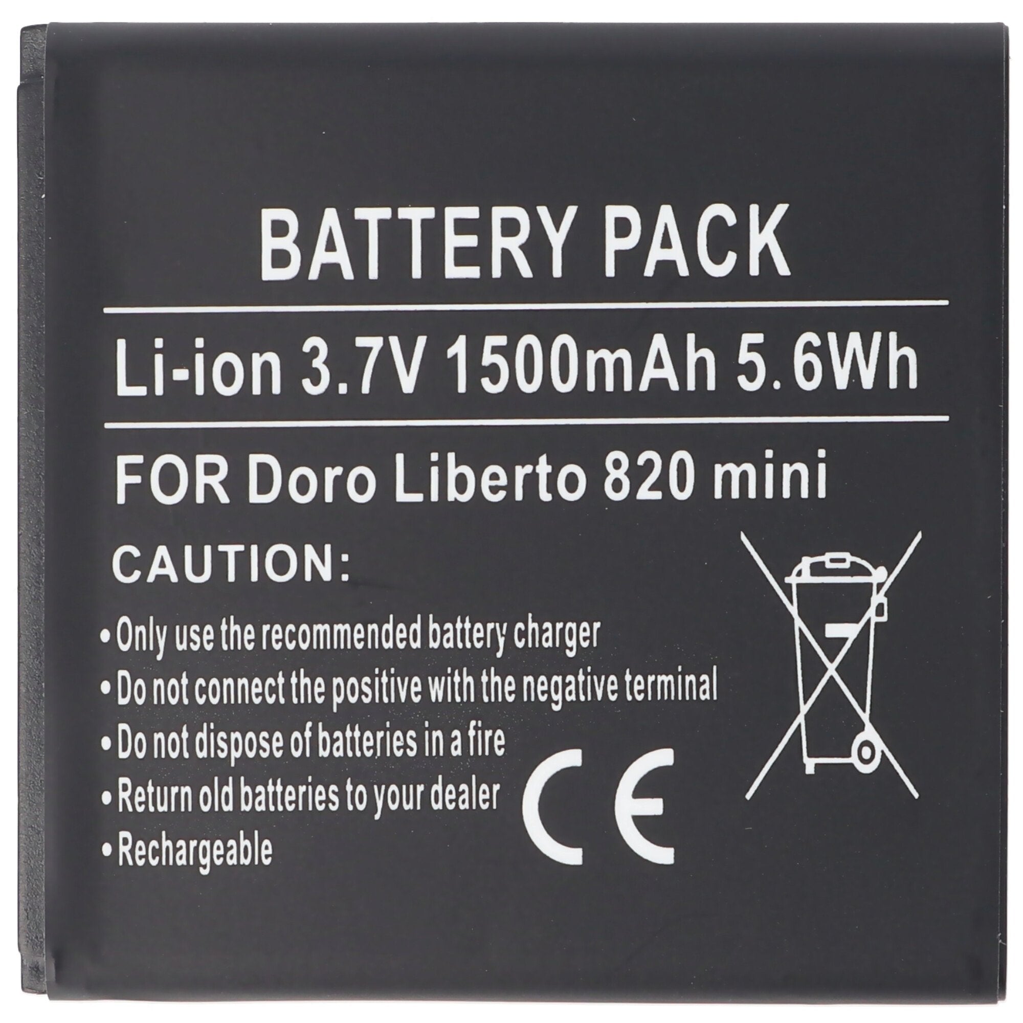 Battery suitable for the Doro Liberto 820 mini battery DBM-1500B