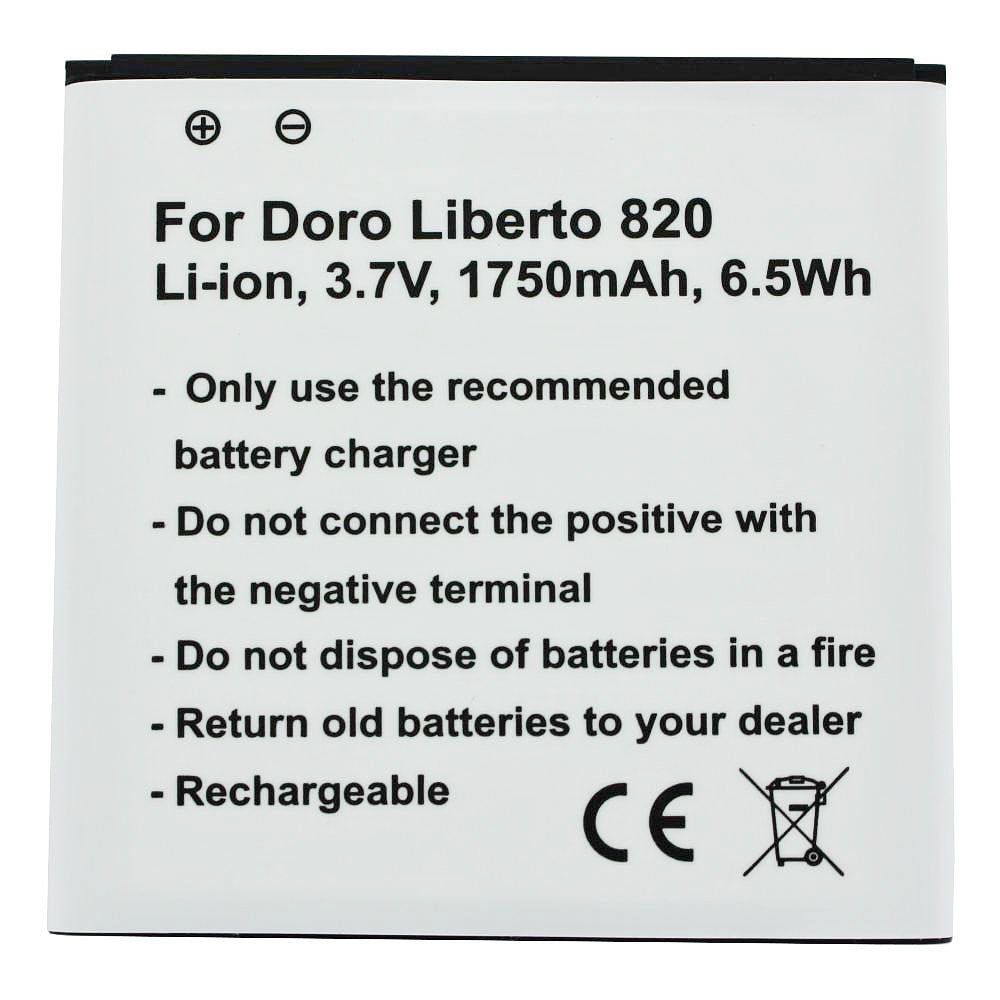 Battery suitable for the Doro Liberto 820 battery DBJ-1900A