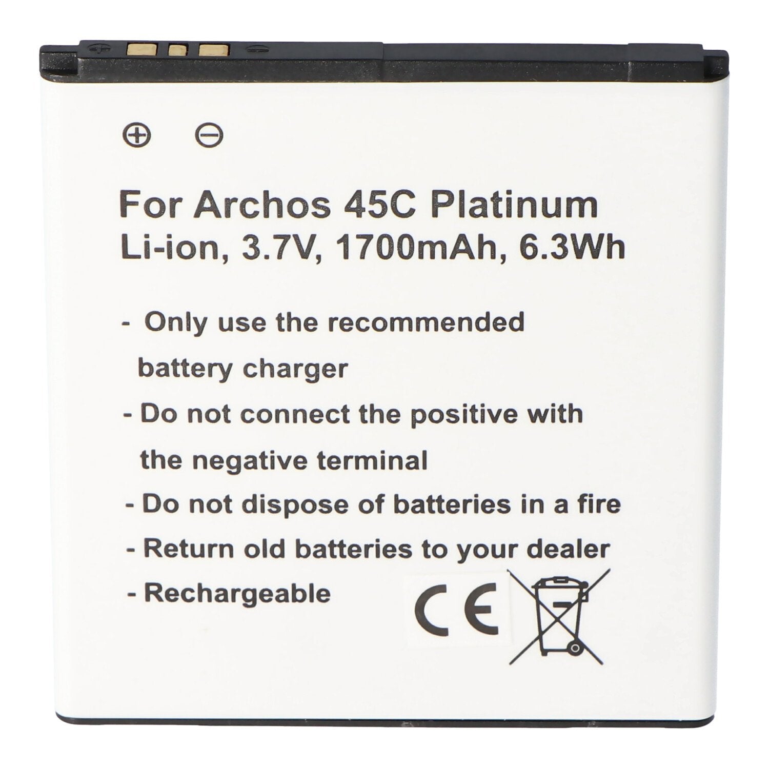 Battery only suitable for the Archos 45C Platinum battery AC45CPL